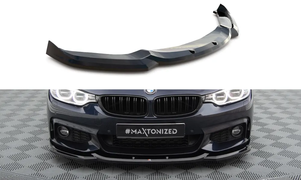 Frontspoiler BMW 4 Gran Coupe (F36) M-Pakke 2014 -2017 | V.2 Glossy Black Edition – bilde 2