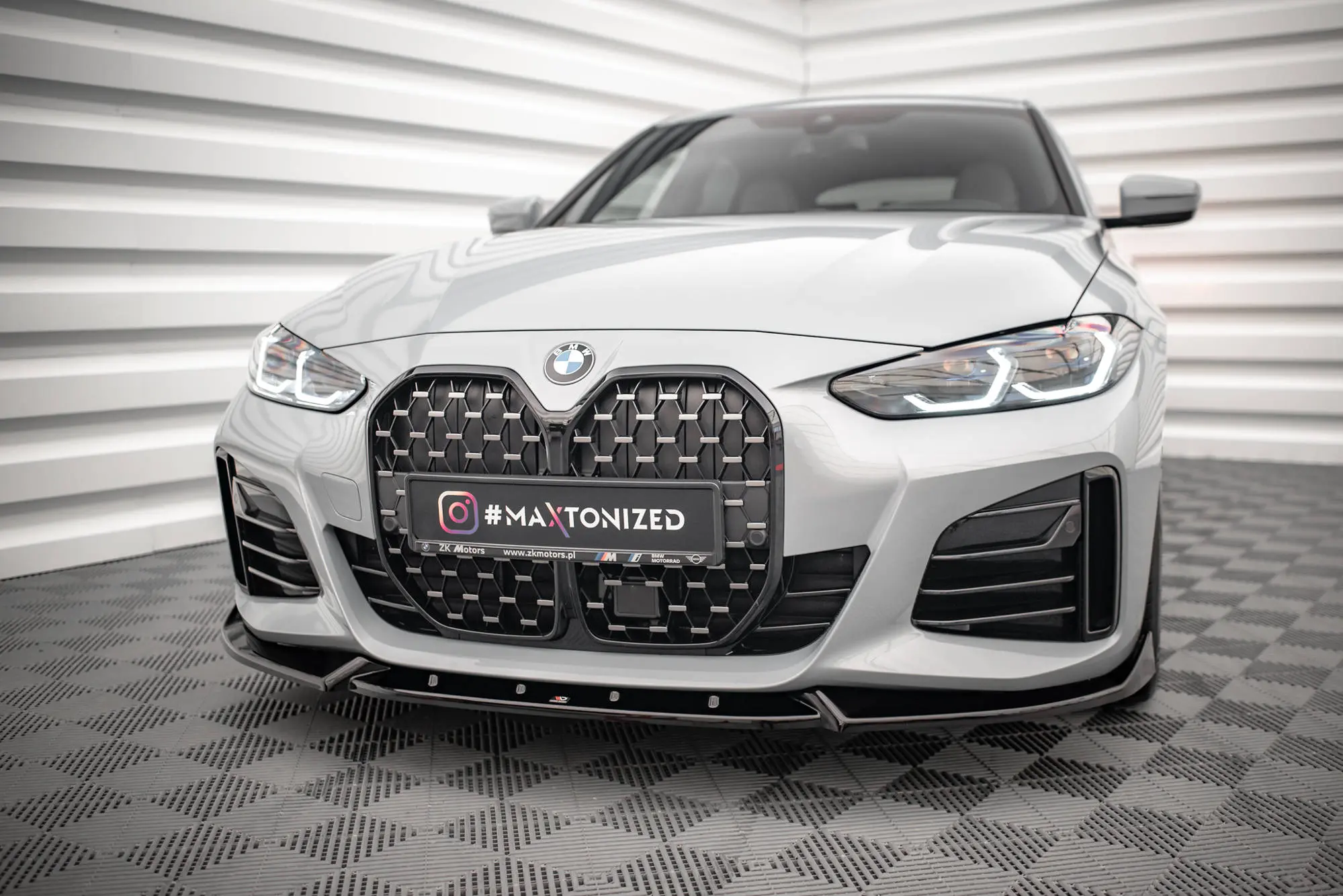 Frontspoiler BMW 4 Gran Coupe (G26) / BMW i4 (G26) M-Pakke 2021-> | V.2 Glossy Black Edition – bilde 2