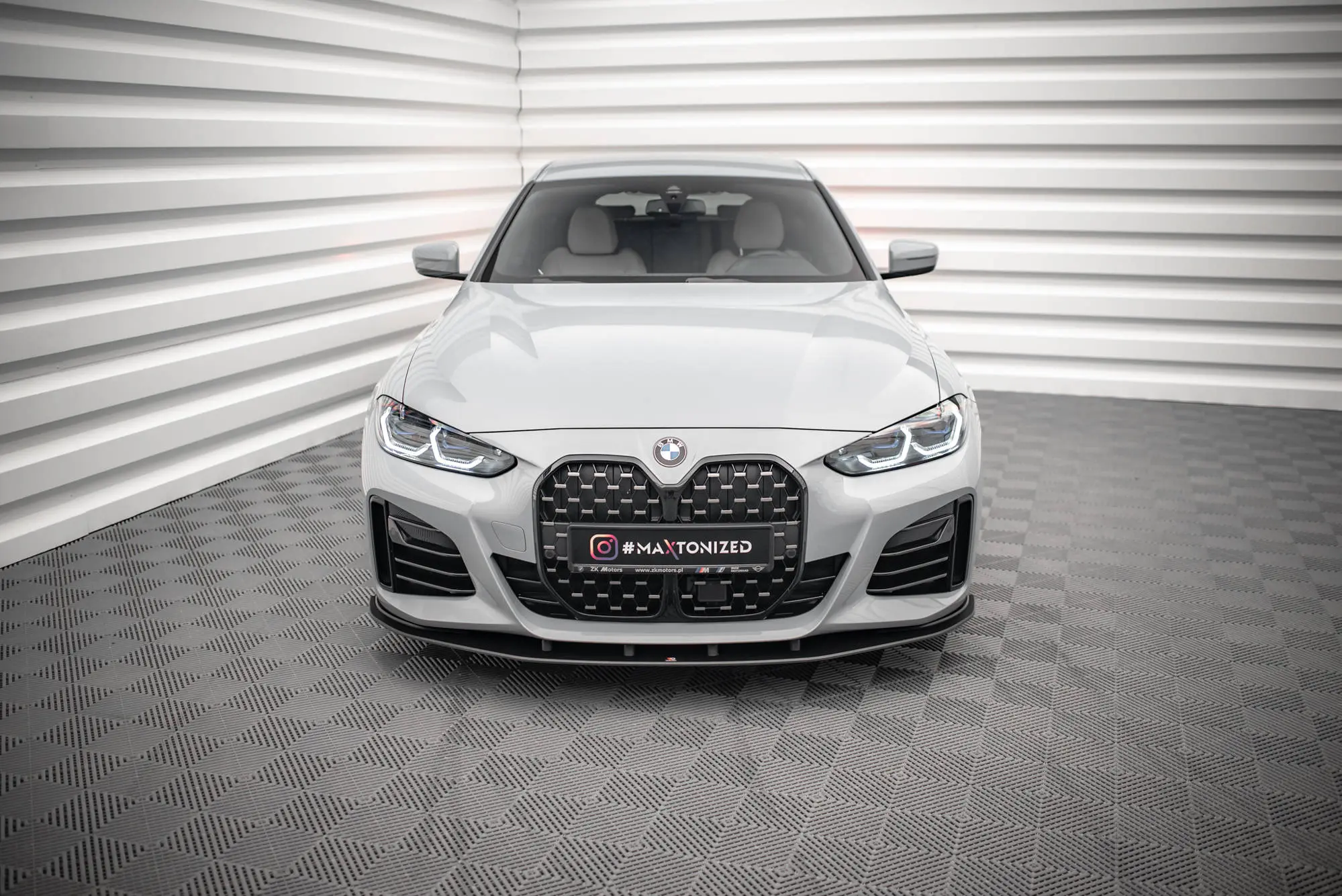 Frontspoiler BMW 4 Gran Coupe M-Pack (G26) 2021 -> |  Street Pro Black Edition – bilde 2