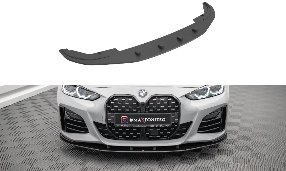 Frontspoiler BMW 4 Gran Coupe M-Pack (G26) 2021 -> |  Street Pro Black Edition – bilde 6