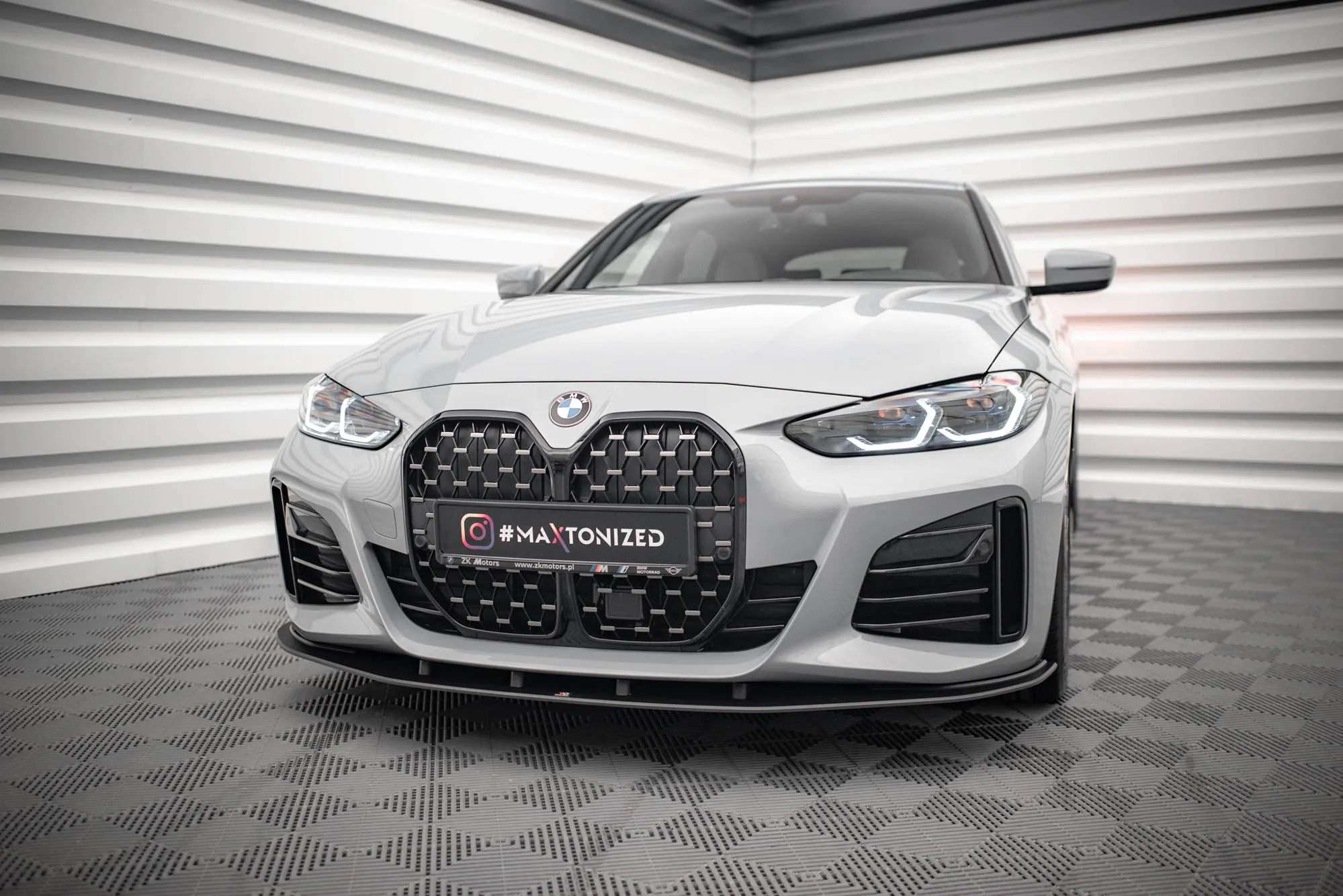 Frontspoiler BMW 4 Gran Coupe M-Pack (G26) 2021 -> | Street Pro Black Edition