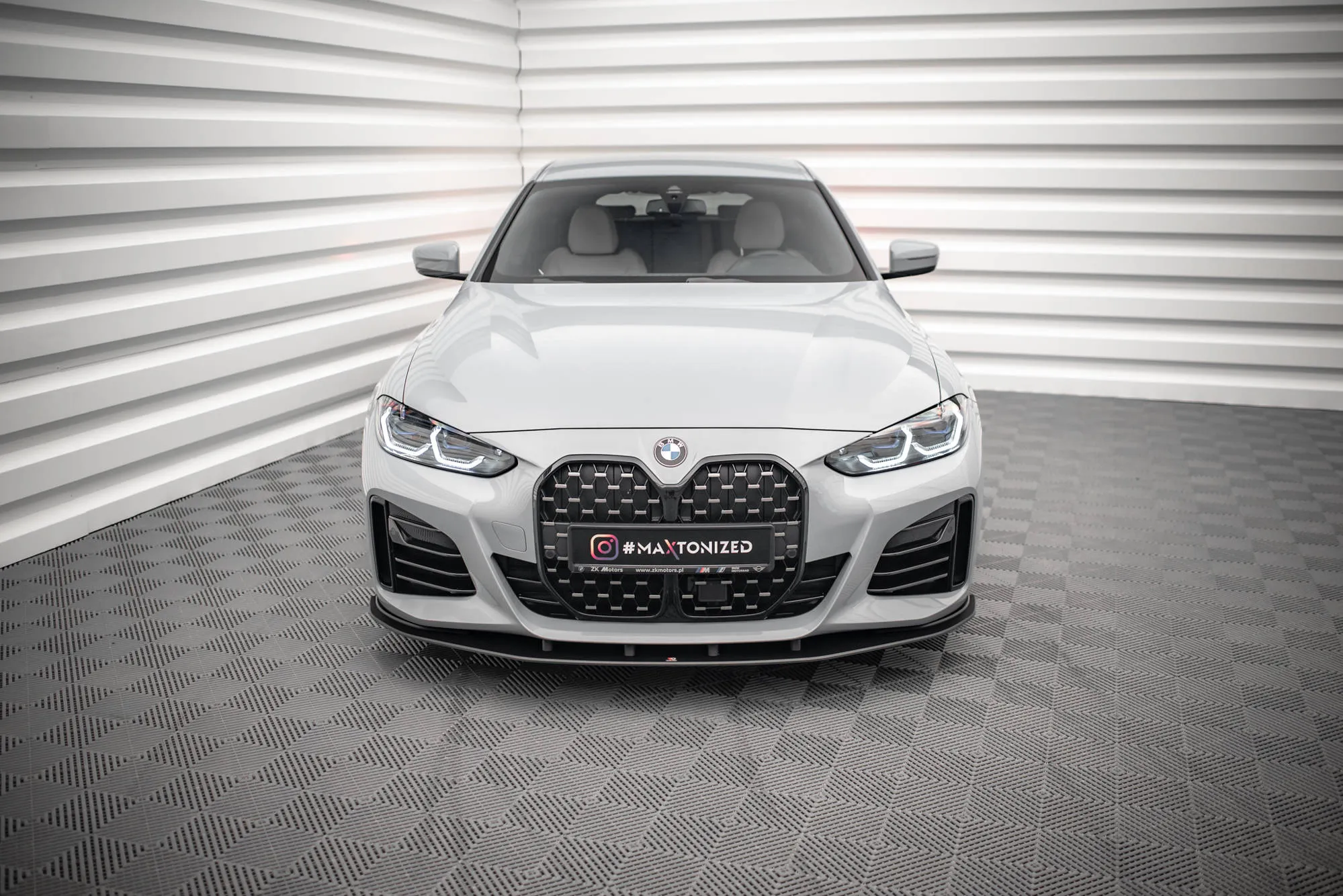 Frontspoiler BMW 4 Gran Coupe M-Pack (G26) 2021 -> | Street Pro Black Edition – bilde 2