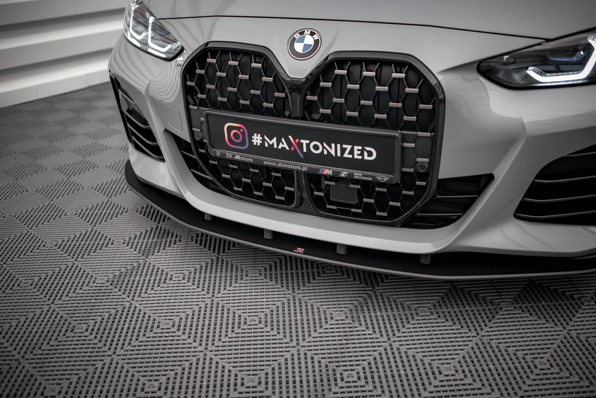 Frontspoiler BMW 4 Gran Coupe M-Pack (G26) 2021 -> | Street Pro Black Edition – bilde 5