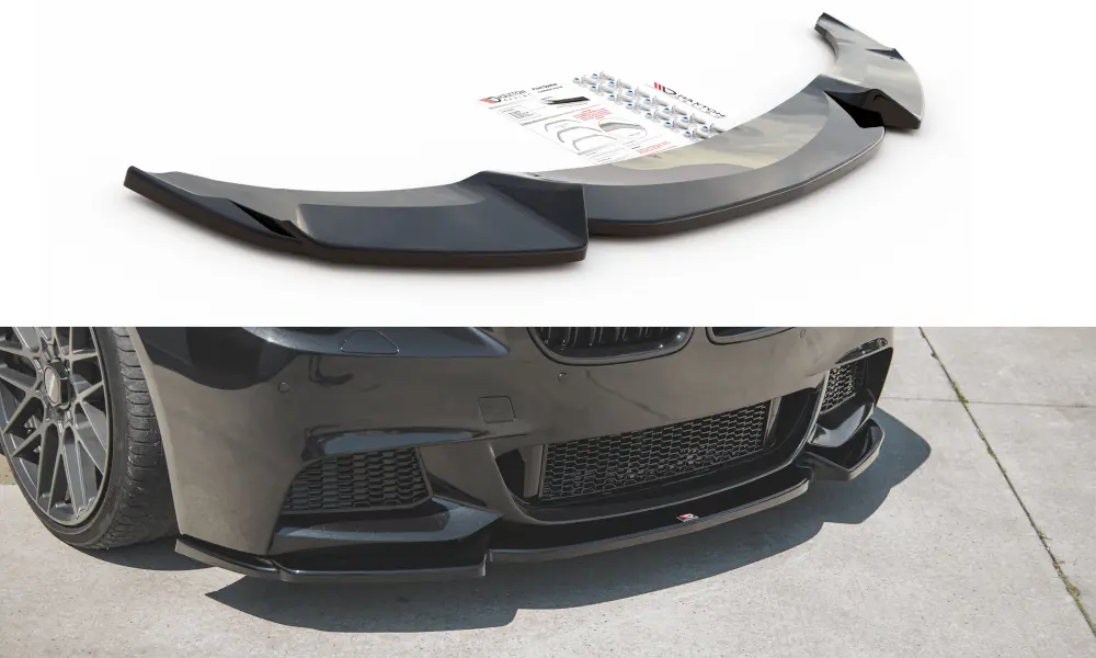 Frontspoiler BMW 5 (F10 / F11) M-Pakke 2010-2017 | V.3 Glossy Black Edition – bilde 3