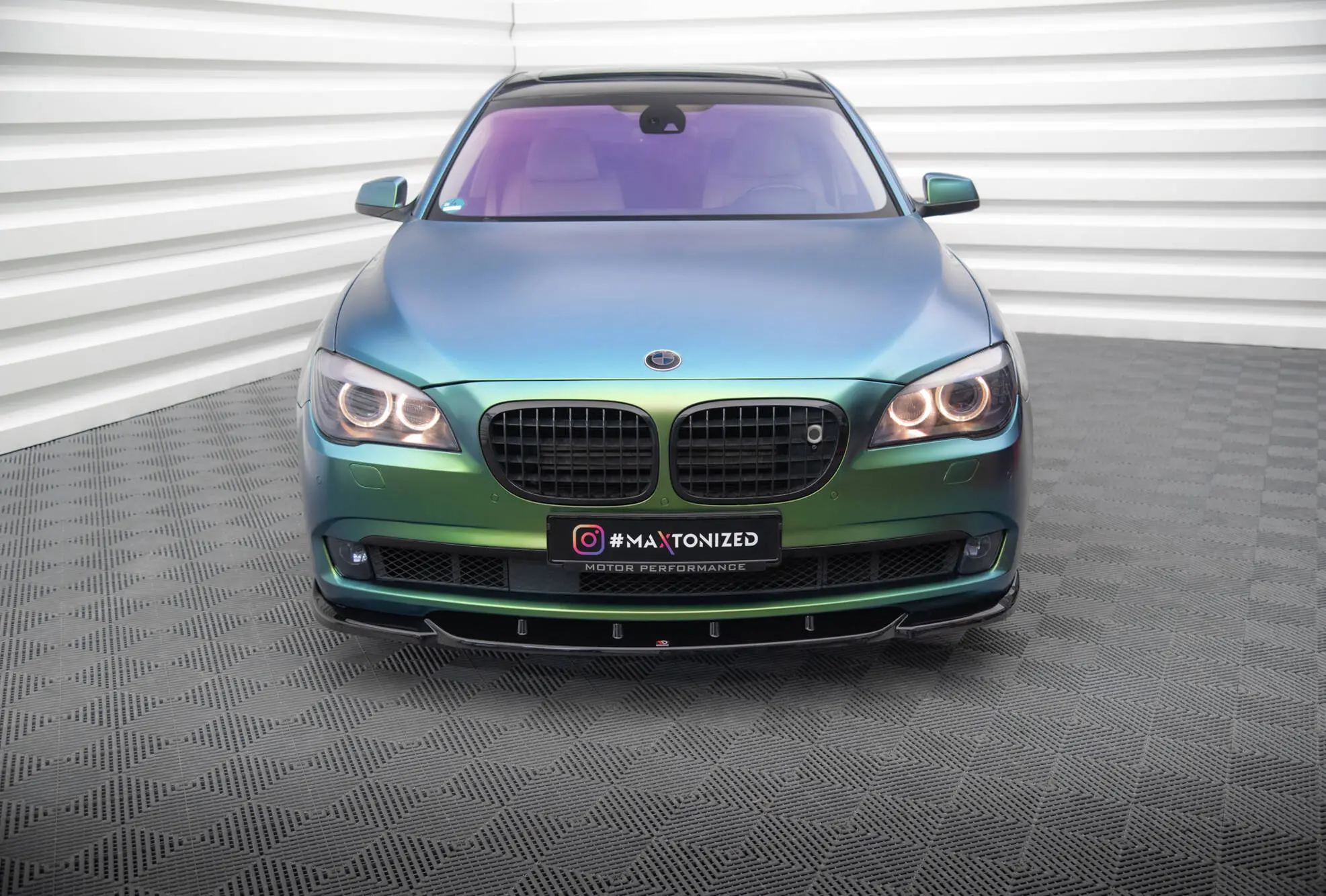 Frontspoiler BMW 7 (F01) 2008 -2013 | V.1 Glossy Black Edition – bilde 3