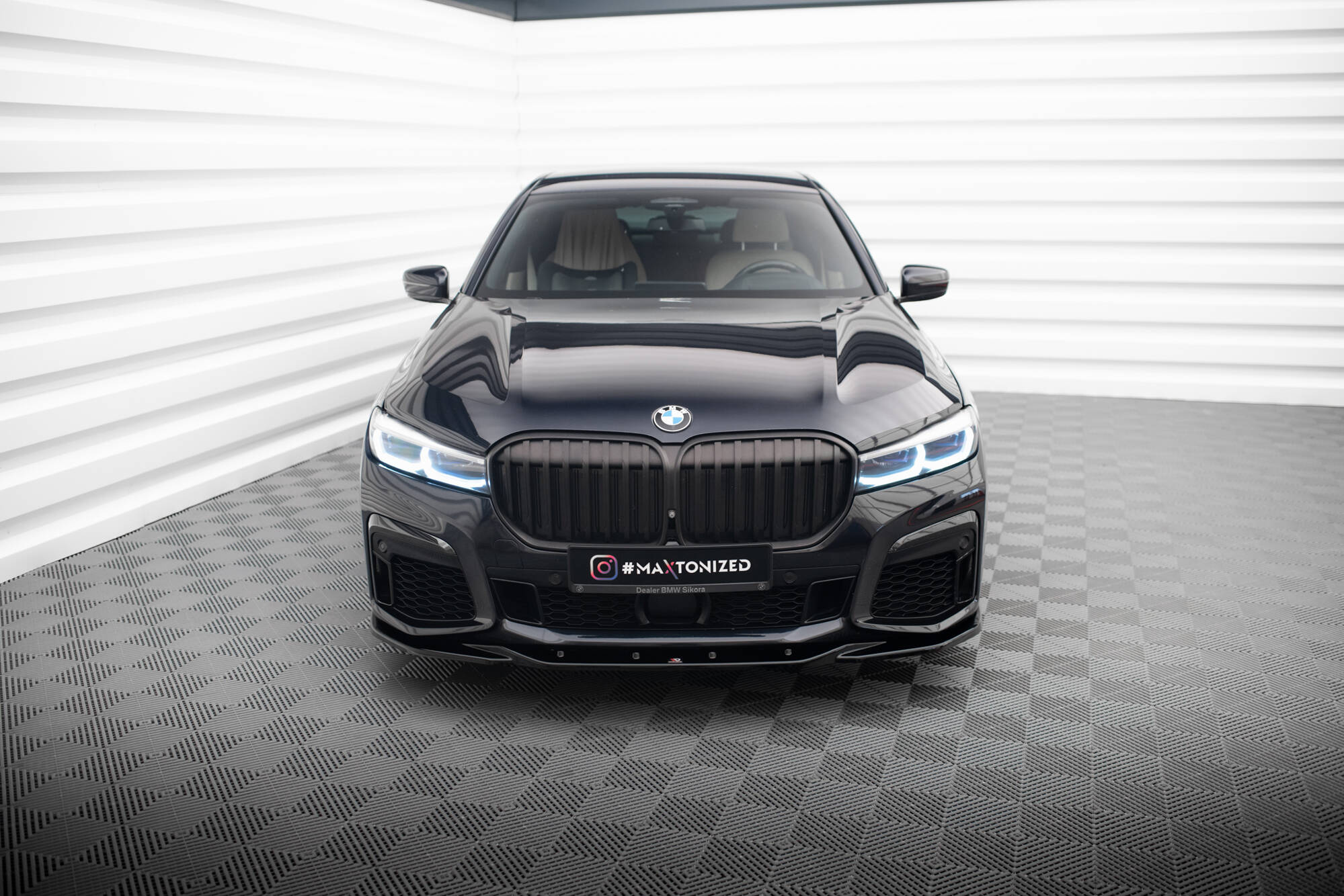 Frontspoiler BMW 7 (G11/G12) M-Pack Facelift 2019 -  2022 | Sport Glossy Black Edition V3 – bilde 2