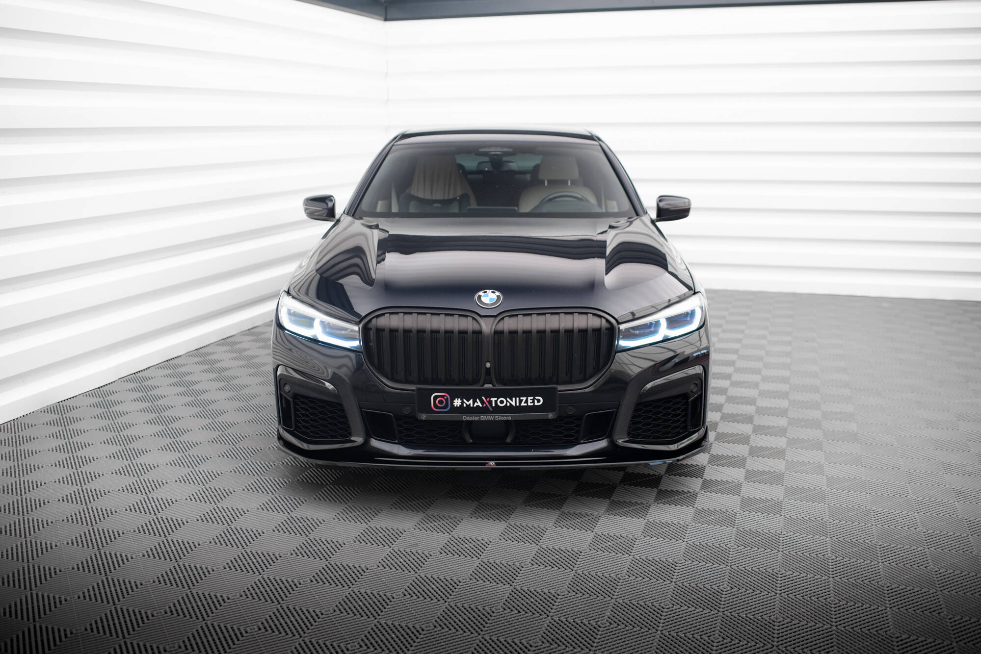 Frontspoiler BMW 7 (G11/G12) M-Pack Facelift 2019 -  2022 | Sport Glossy Black Edition V4 – bilde 2