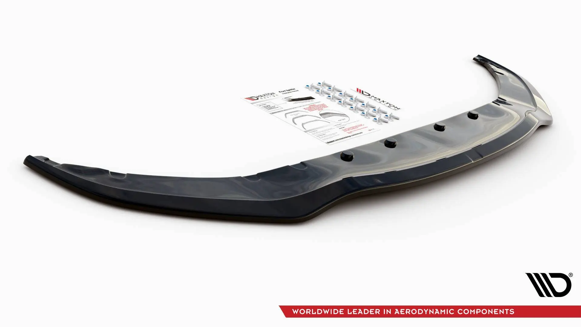 Frontspoiler BMW 7 (G11) M-pakke 2015-2018 | V.1 Glossy Black Edition – bilde 4