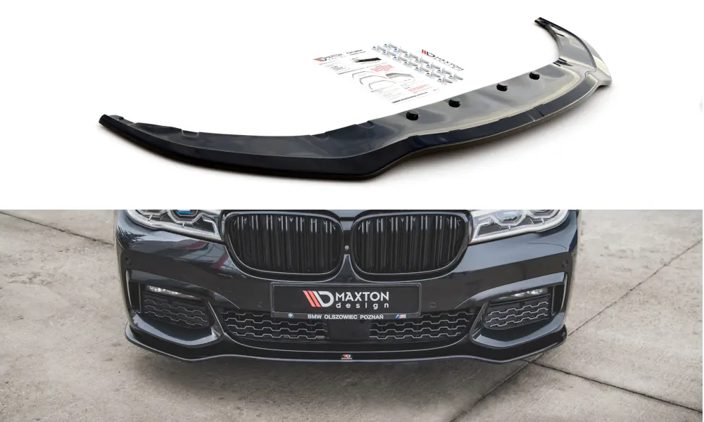 Frontspoiler BMW 7 (G11) M-pakke 2015-2018 | V.1 Glossy Black Edition – bilde 6