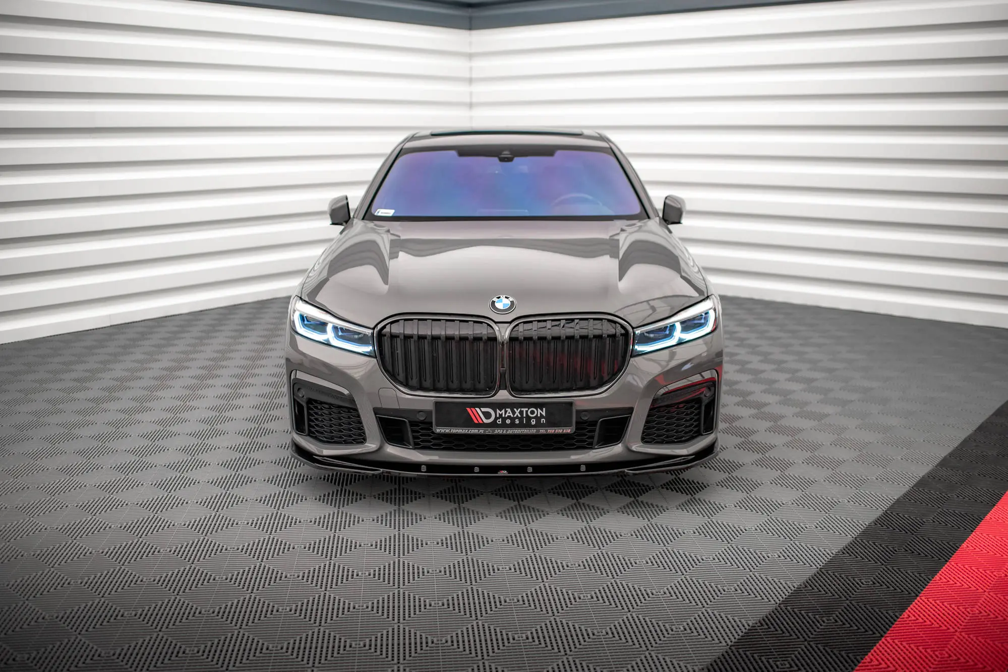 Frontspoiler BMW 7 (G11) M-pakke Facelift 2019 - 2022 | V.1 Glossy Black Edition – bilde 2