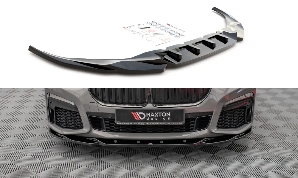 Frontspoiler BMW 7 (G11) M-Pakke Facelift 2019-2022 | V.2 Glossy Black Edition – bilde 2