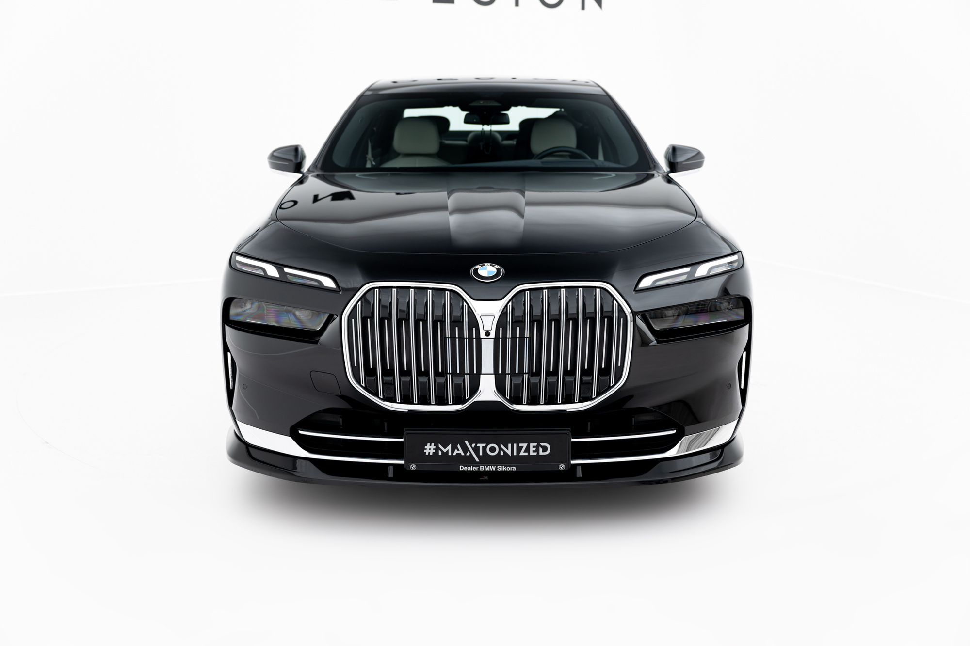 Frontspoiler BMW 7 (G70) 2022 -> | V2 Sport Glossy Black Edition – bilde 2