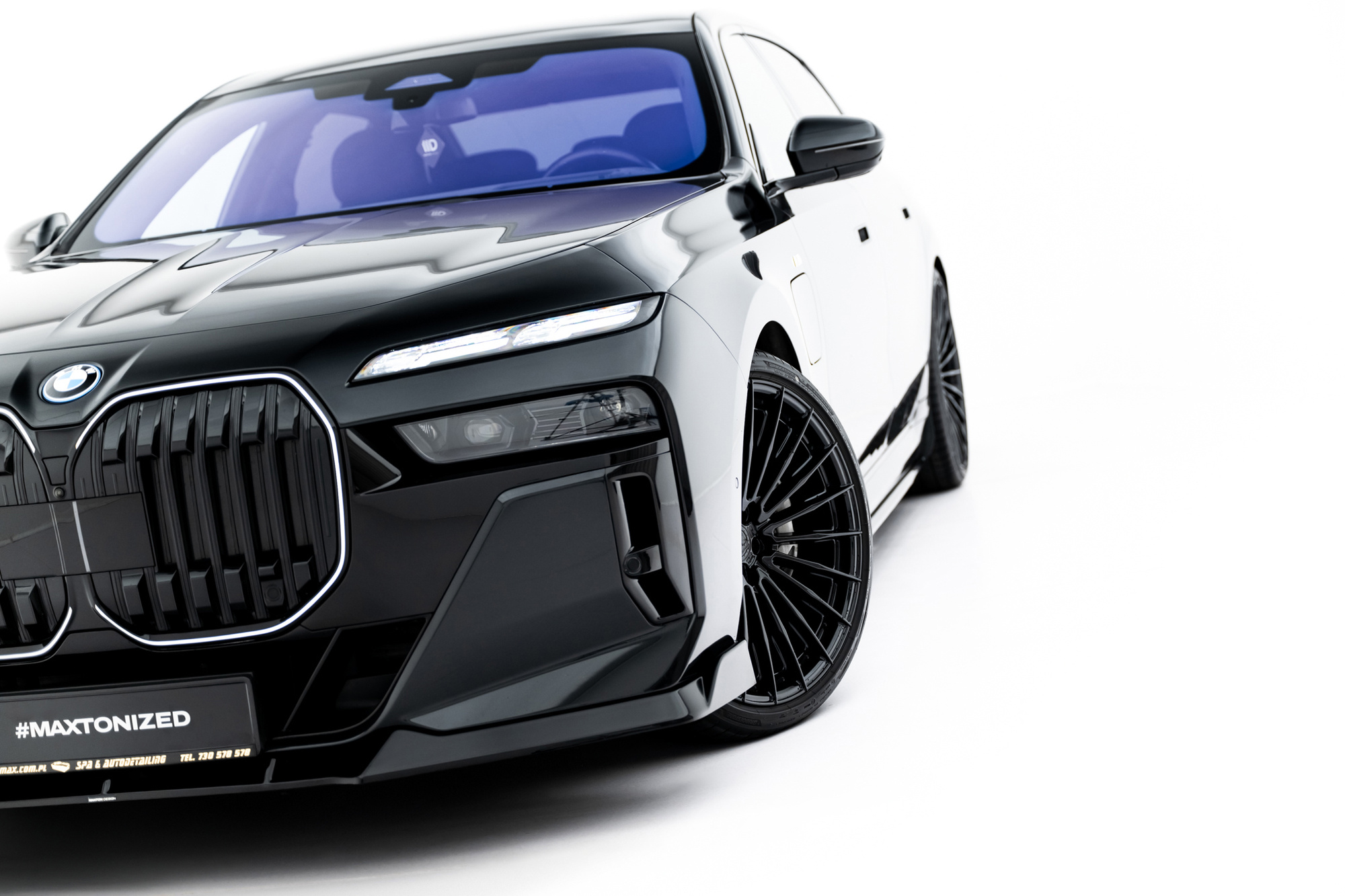 Frontspoiler BMW (7/i7) M-Pack (G70) 2022 -> | Glossy Black Edition V4 – bilde 4