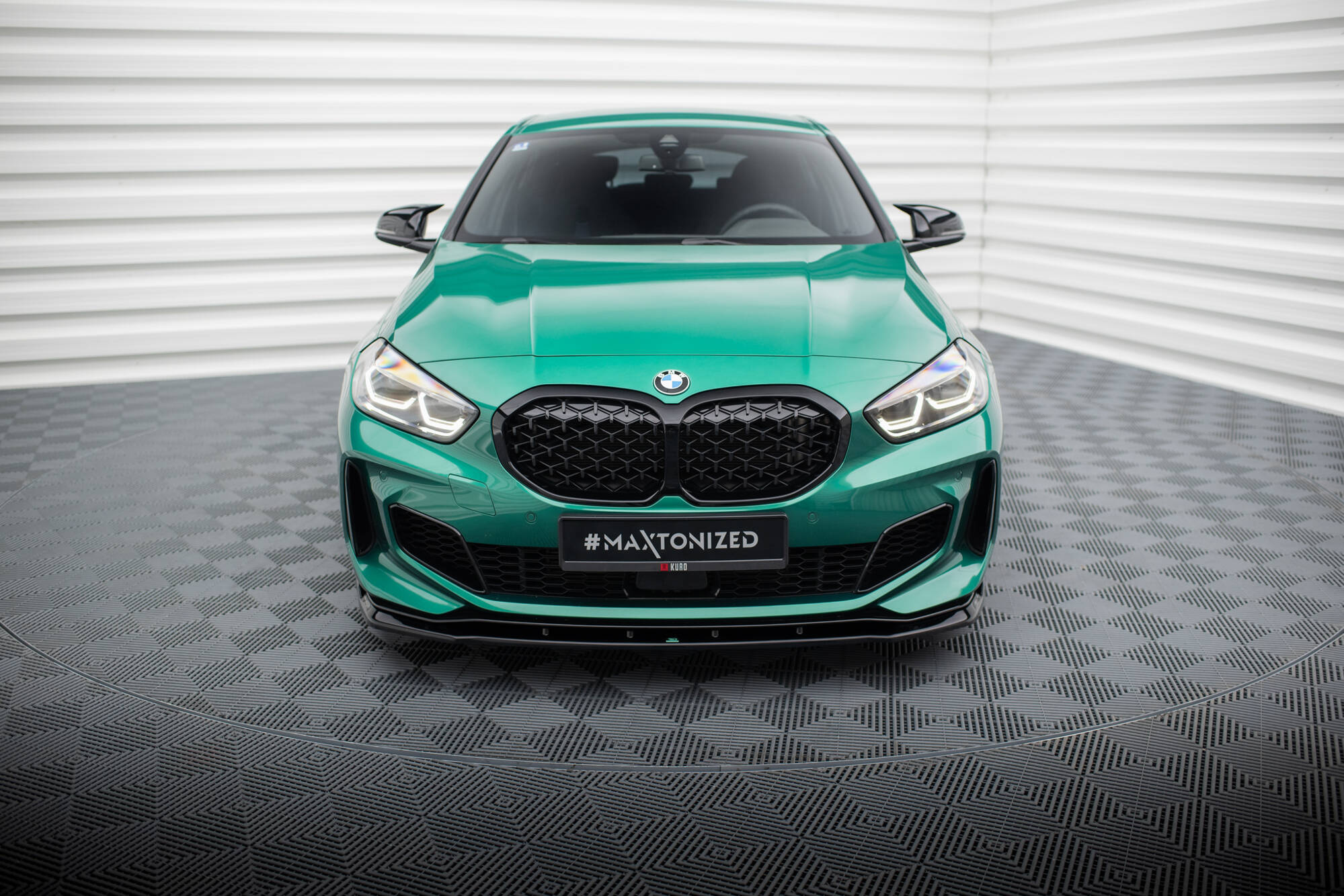 Frontspoiler BMW M135i (F40) 2019 - 2024  | Sport Glossy Black Edition V9 – bilde 2