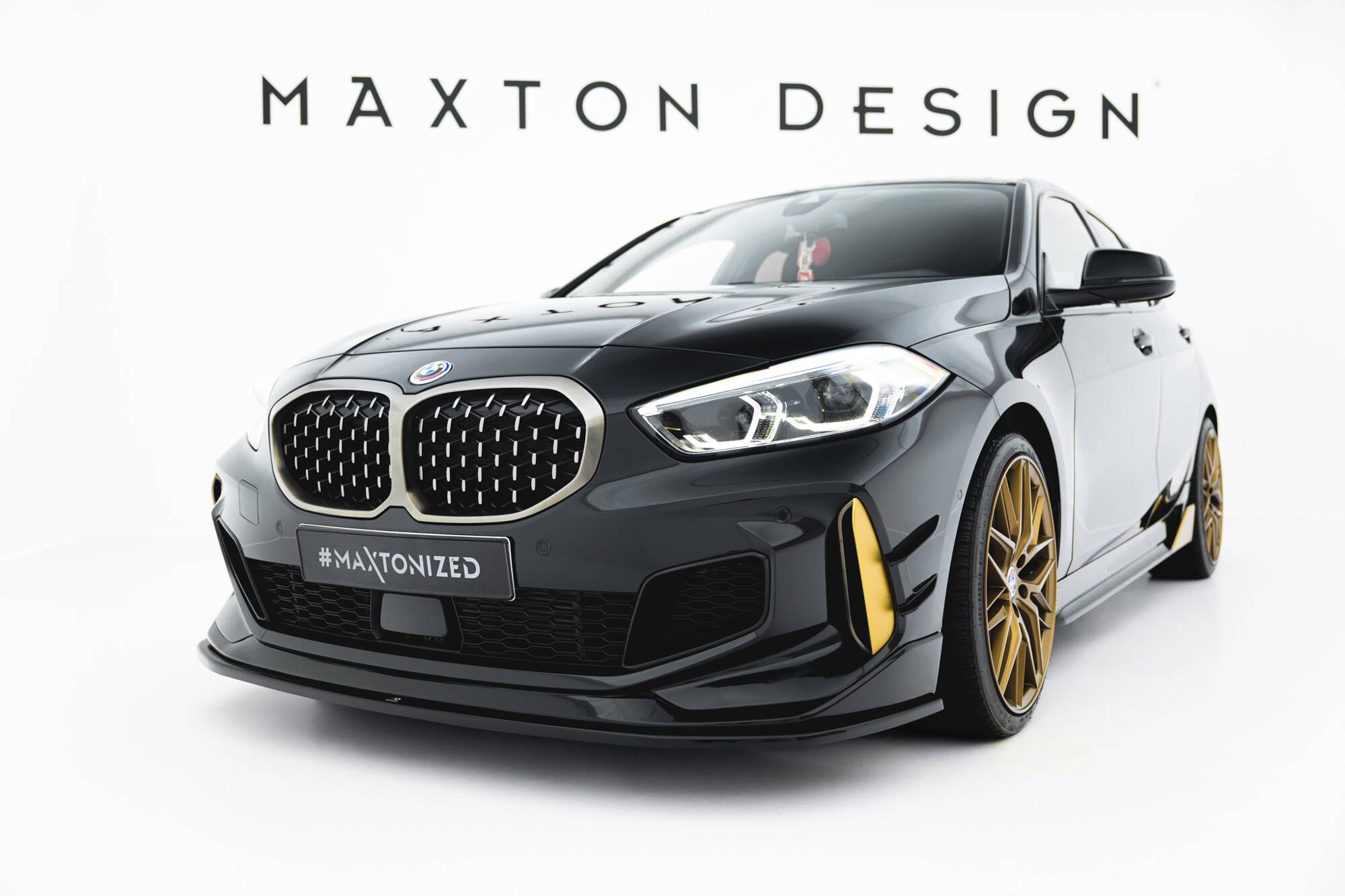 Frontspoiler BMW M135i (F40) M-Performance 2019 - 2024 | Sport Glossy Black Edition – bilde 2