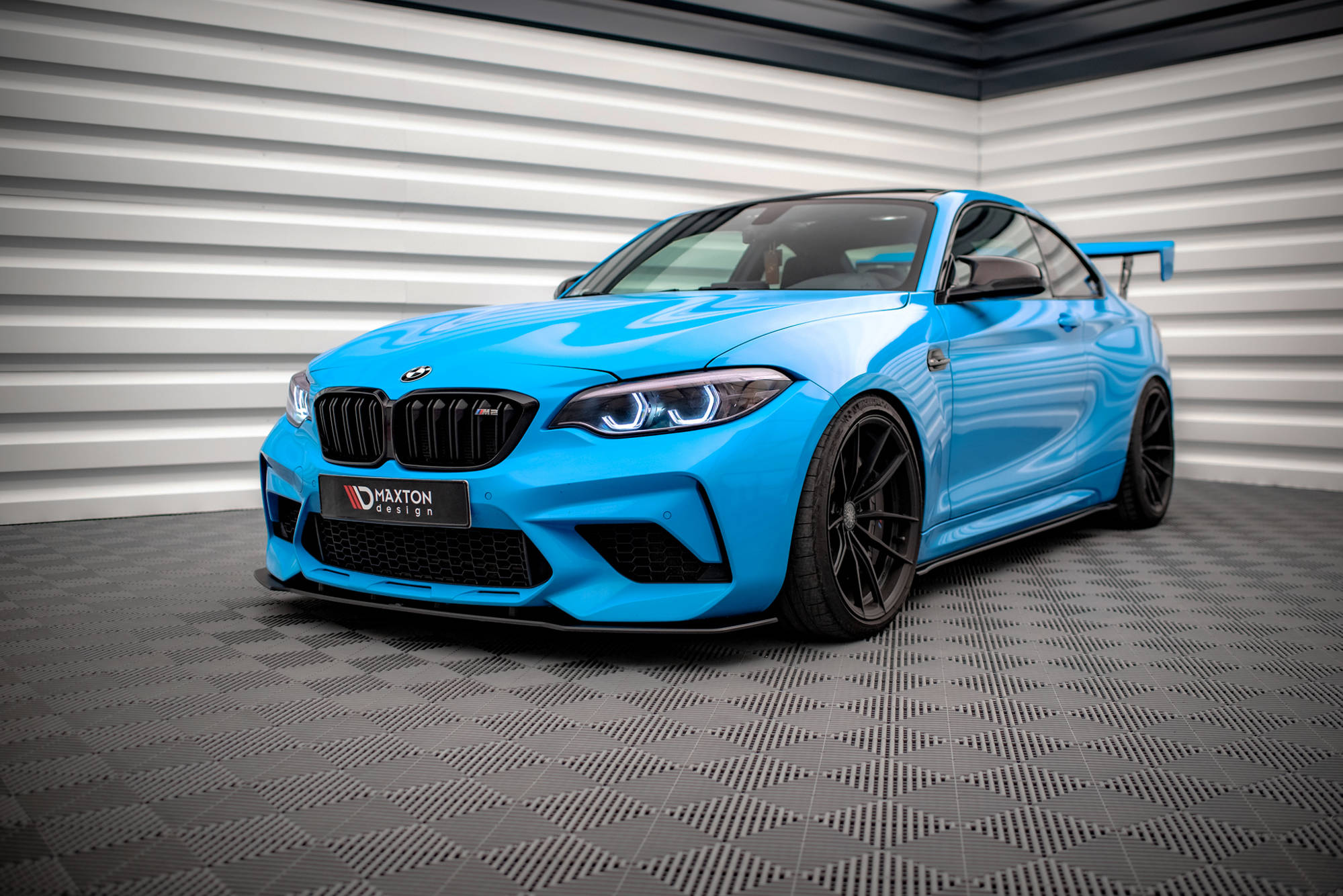 Frontspoiler BMW M2 Competition (F87) 2016-2020 | Street Pro Black Edition – bilde 4