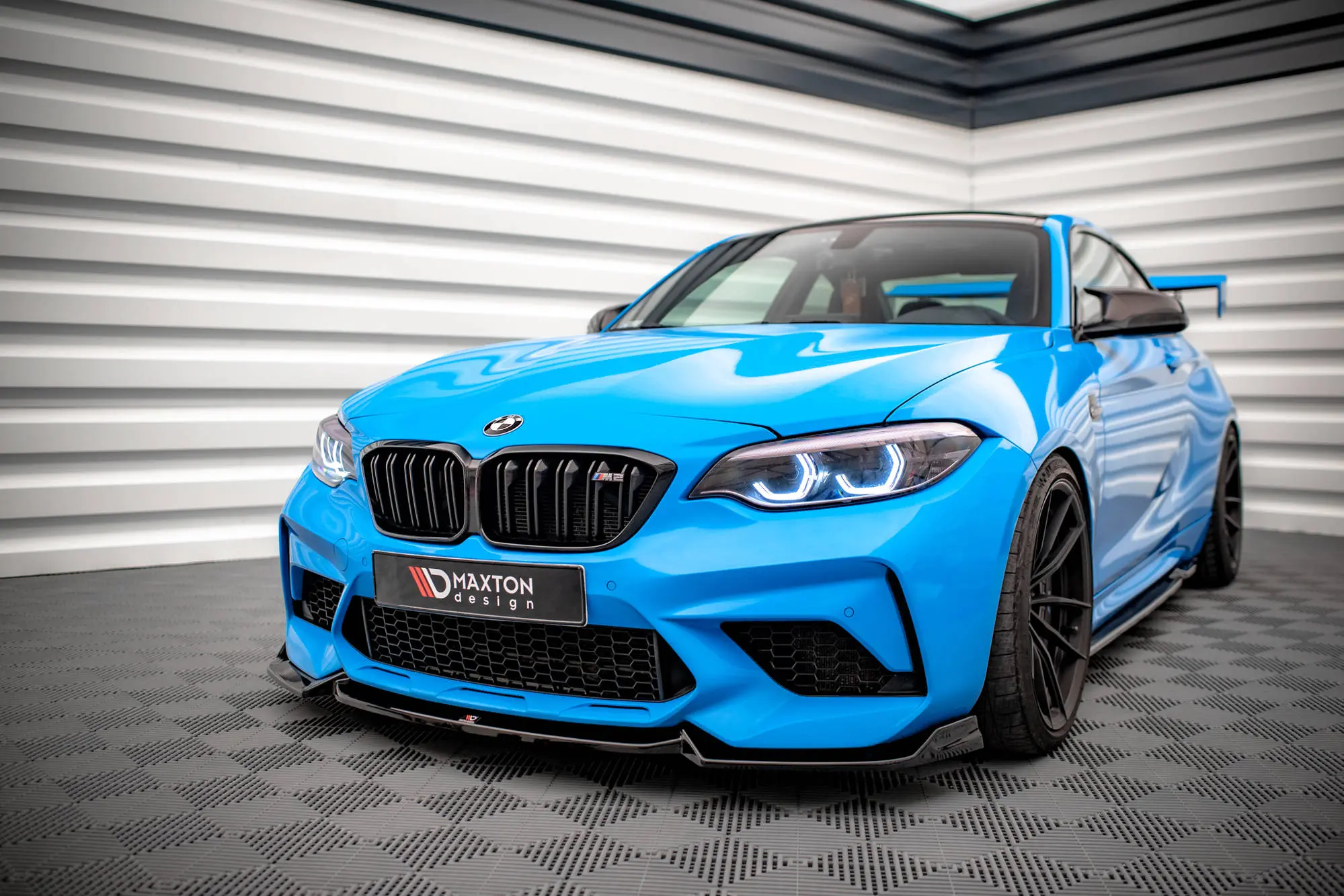 Frontspoiler BMW M2 Competition (F87) 2018-2020 | V.2 Glossy Black Edition – bilde 3