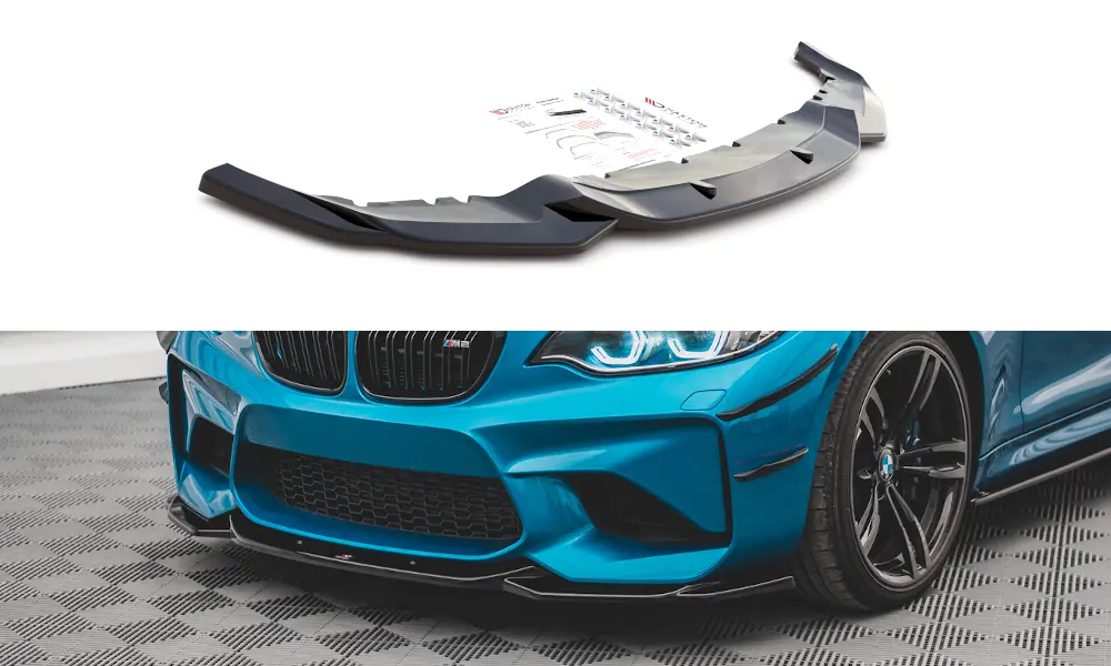 Frontspoiler BMW M2 (F87) 2016-2020 | V.3 Glossy Black Edition – bilde 2
