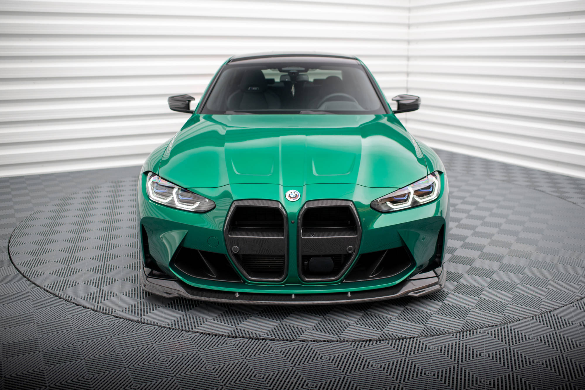 Frontspoiler BMW M3 (G80/G81) 2020 -> | Sport Glossy Black Edition V2 Image 1