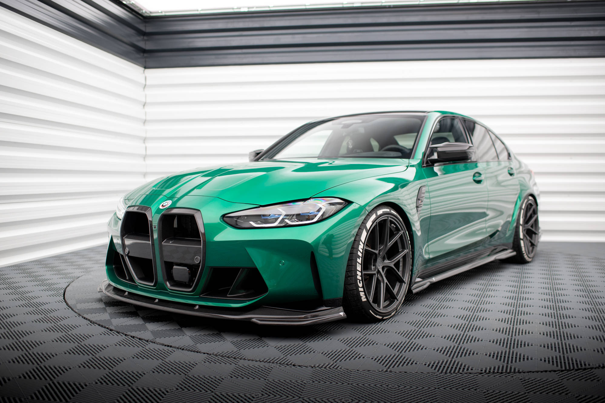 Frontspoiler BMW M3 (G80/G81) 2020 -> | Sport Glossy Black Edition V2 Image 2
