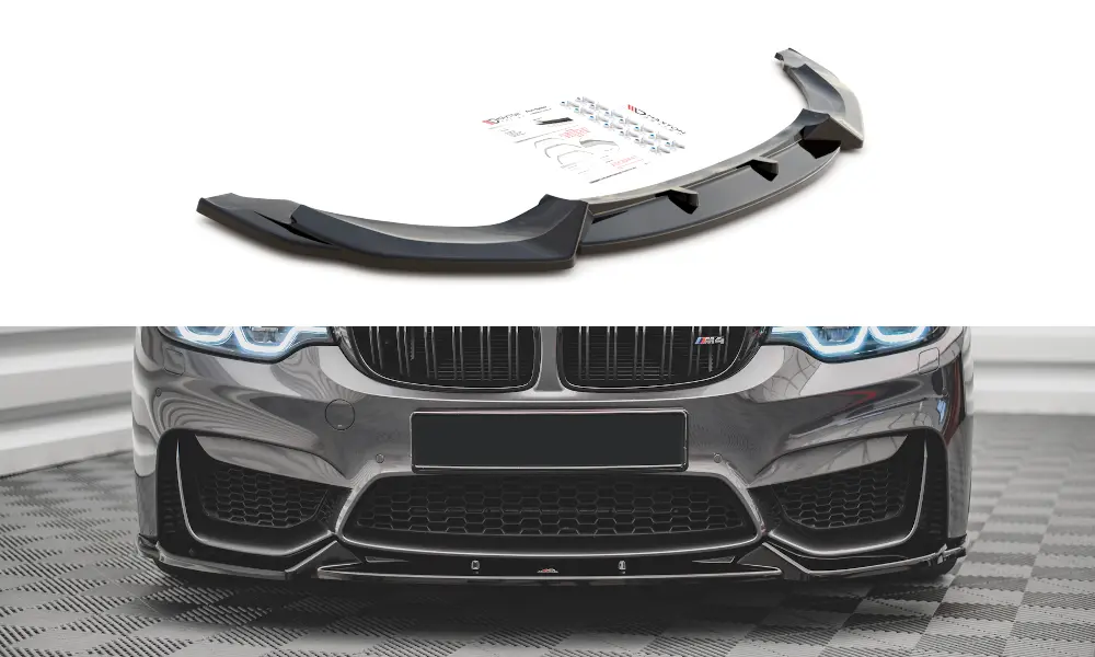 Frontspoiler BMW M4 (F82 / F83) 2014 - 2021 | Glossy Black Edition – bilde 3