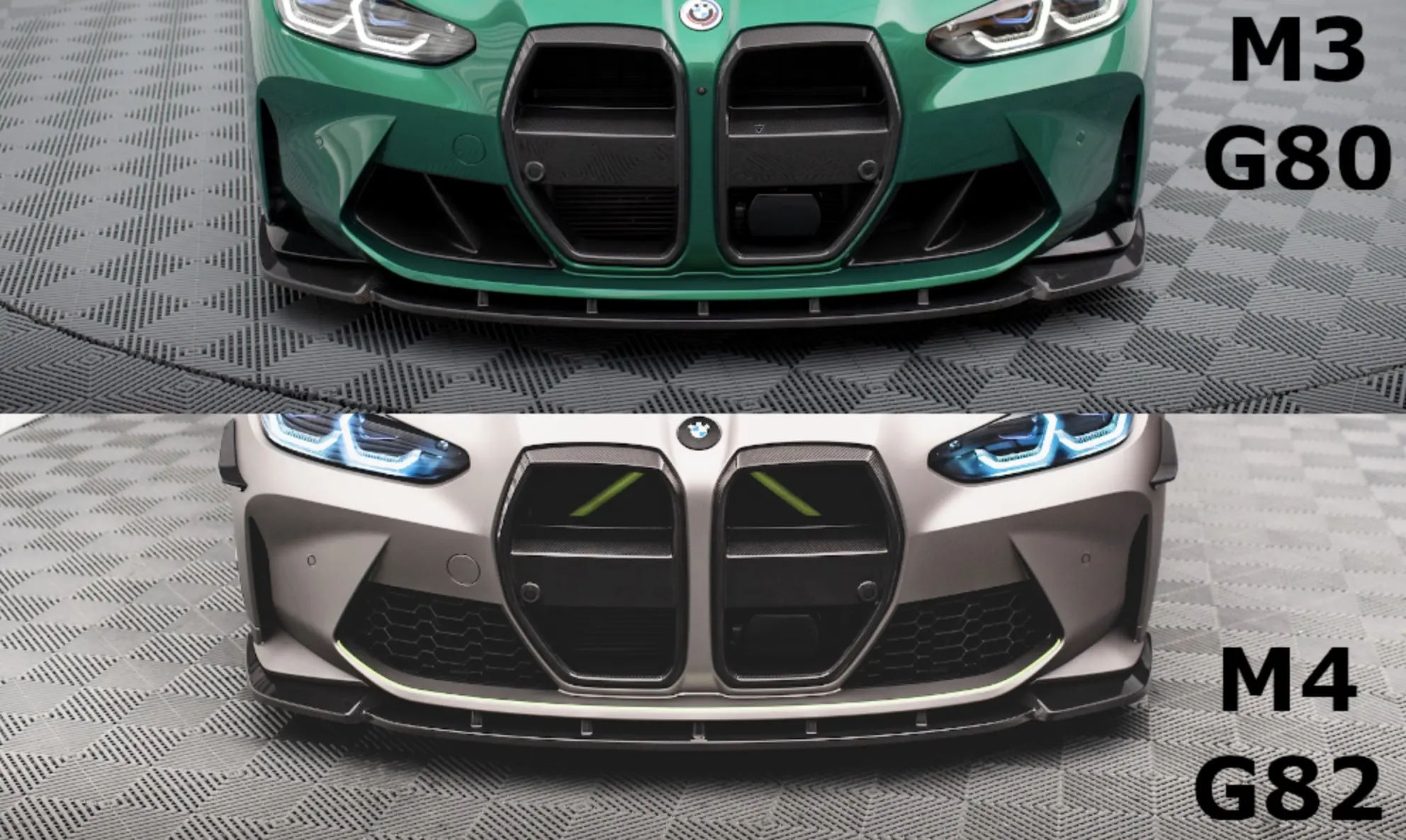 Frontspoiler BMW M4 (G82) 2021-> / BMW M3 (G80) 2021-> | Real Carbon Fiber Image 1