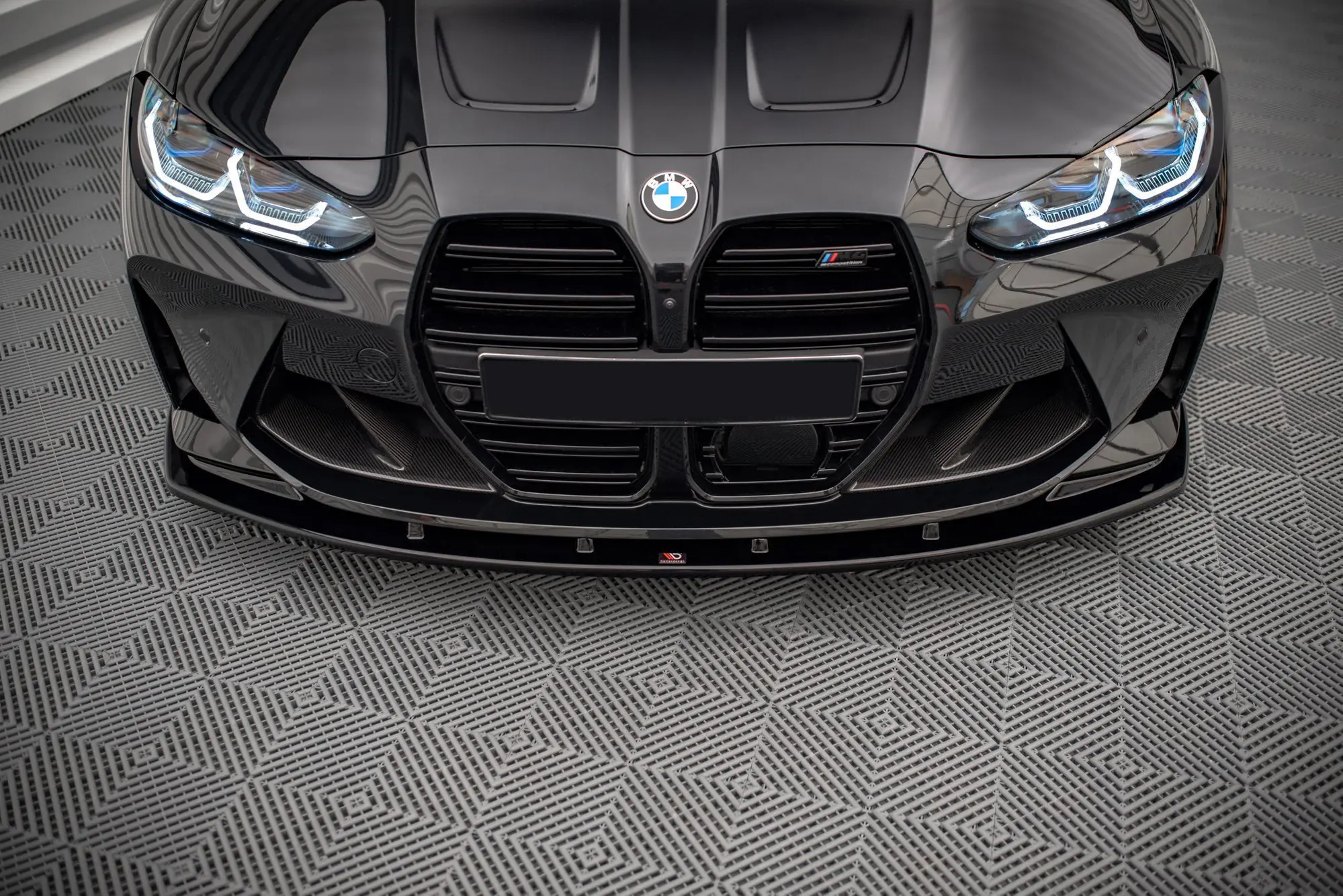 Frontspoiler BMW M4 (G82) 2021-> / BMW M3 (G80) 2021-> | V.1 Glossy Black Edition