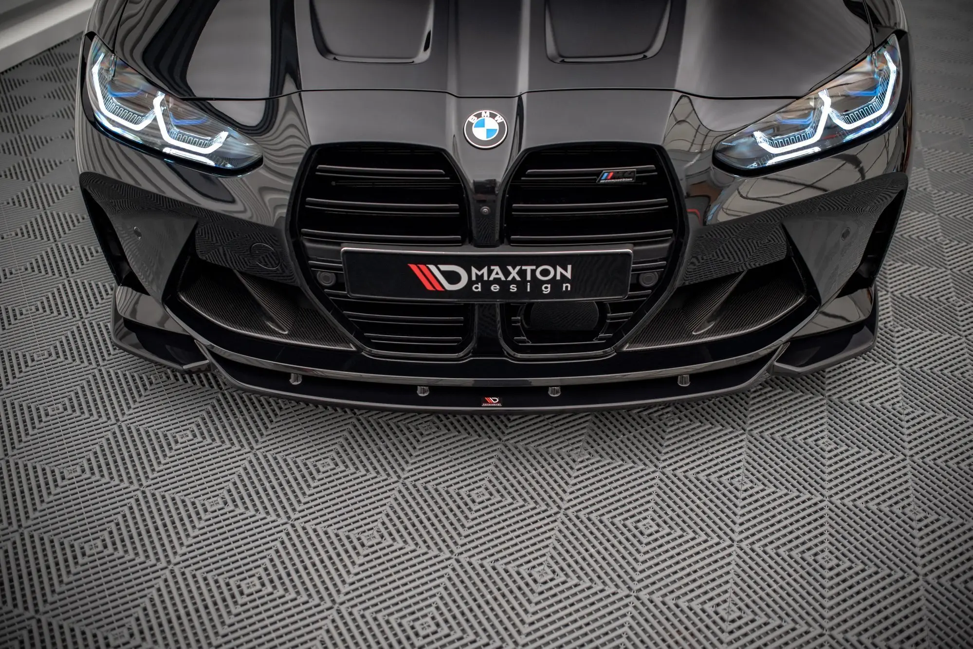 Frontspoiler BMW M4 (G82) 2021-> / BMW M3 (G80) 2021-> | V.2 Glossy Black Edition