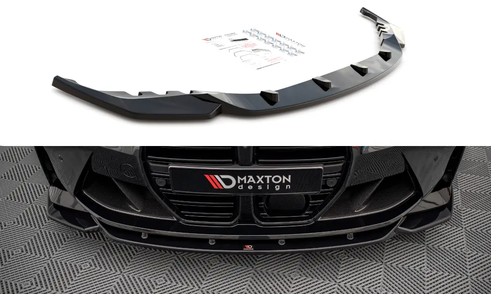 Frontspoiler BMW M4 (G82) 2021-> / BMW M3 (G80) 2021-> | V.2 Glossy Black Edition – bilde 2