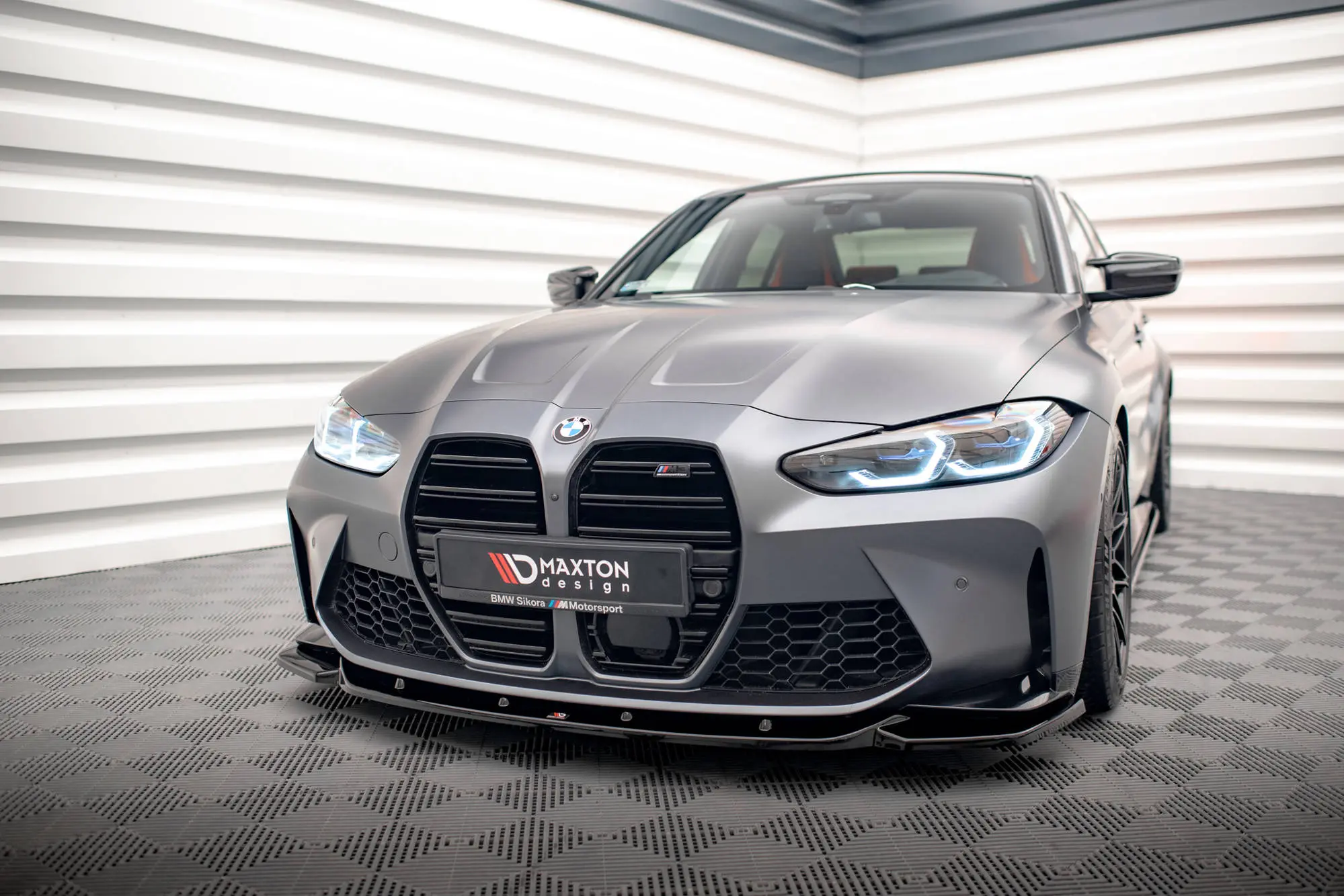 Frontspoiler BMW M4 (G82) 2021-> / BMW M3 (G80) 2021-> | V.2 Glossy Black Edition – bilde 4