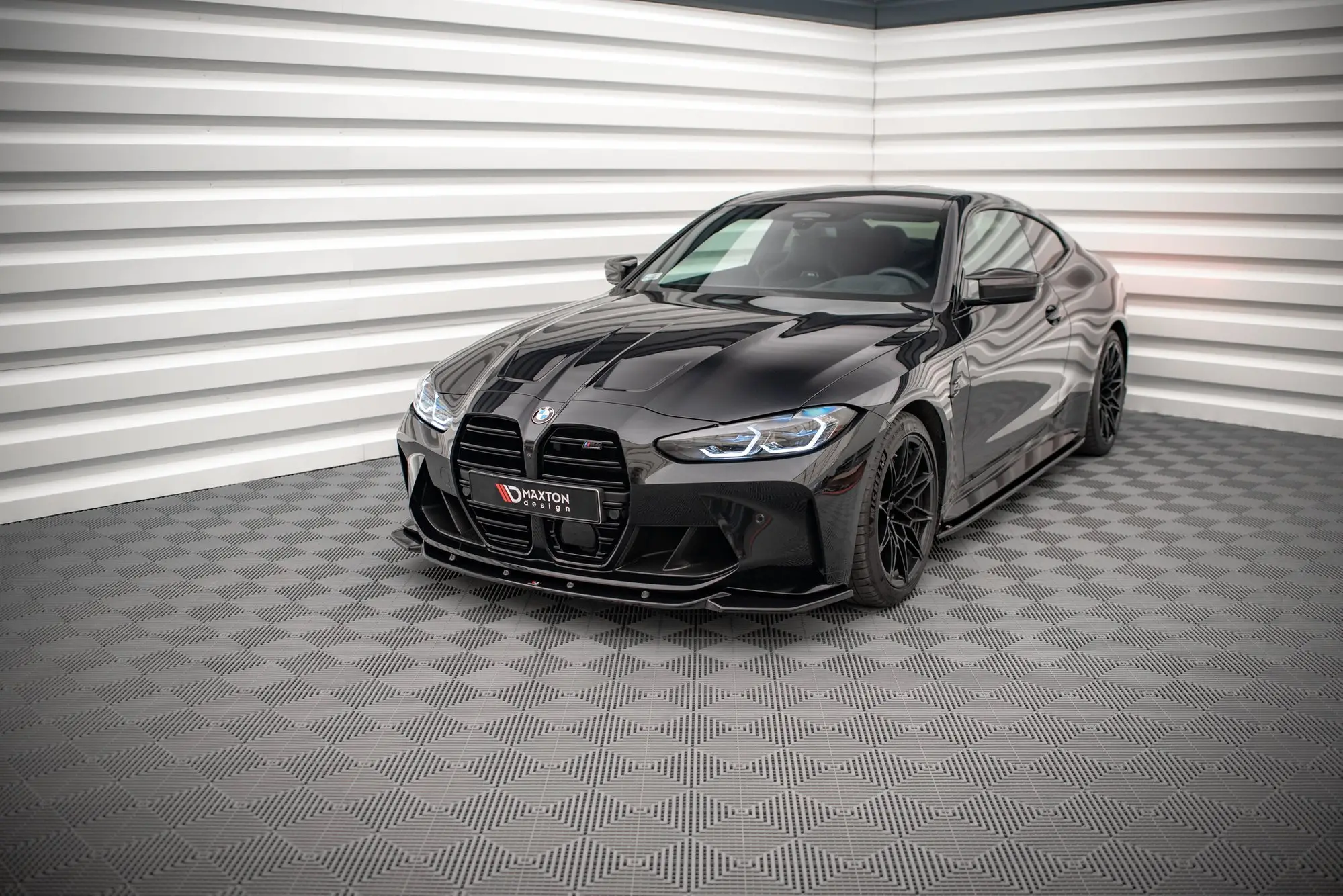 Frontspoiler BMW M4 (G82) 2021-> / BMW M3 (G80) 2021-> | V.2 Glossy Black Edition – bilde 5