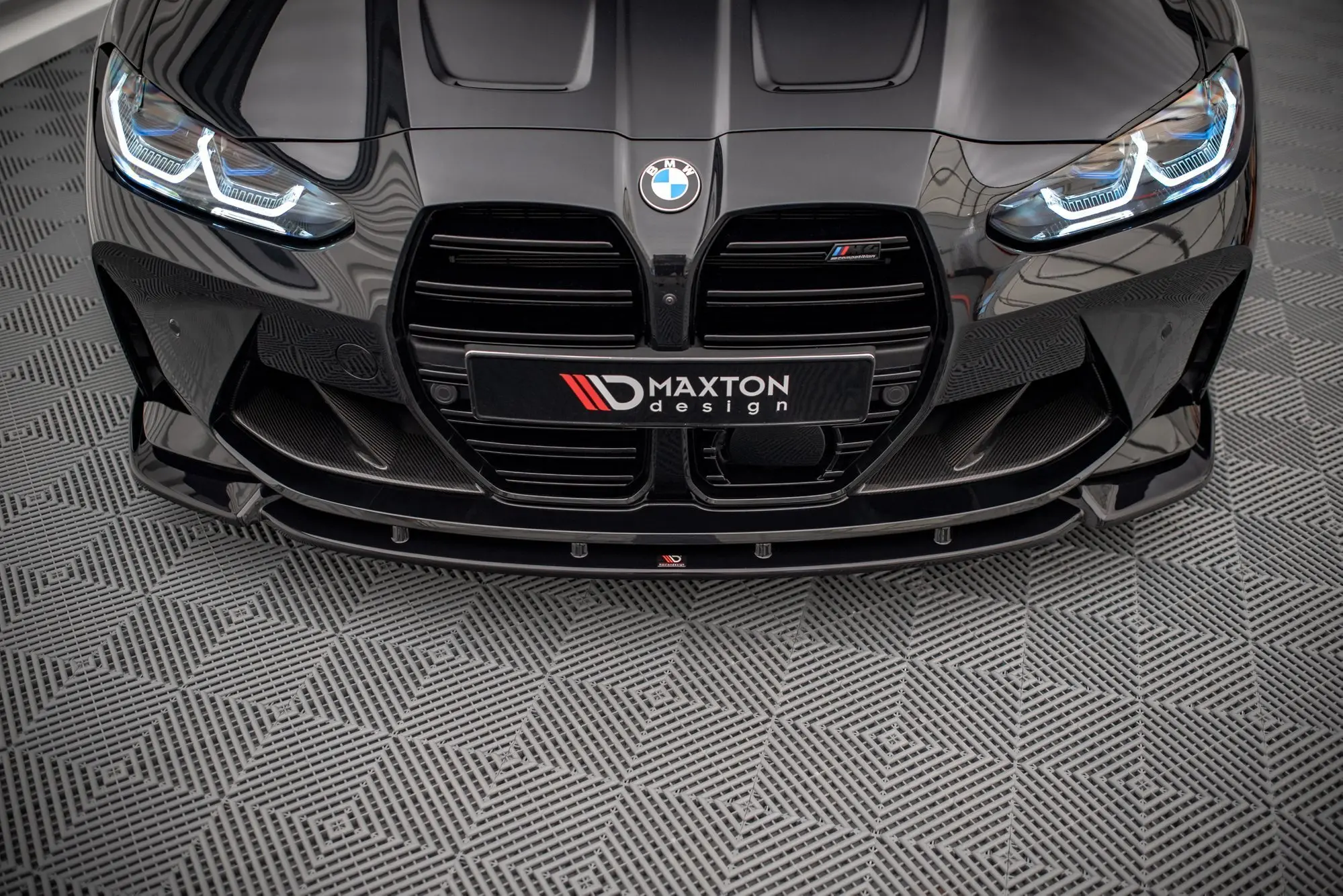 Frontspoiler BMW M4 (G82) 2021-> / BMW M3 (G80) 2021-> | V.3 Glossy Black Edition