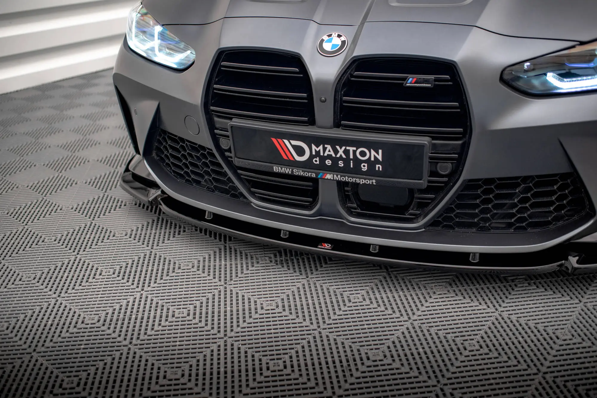 Frontspoiler BMW M4 (G82) 2021-> / BMW M3 (G80) 2021-> | V.3 Glossy Black Edition – bilde 3