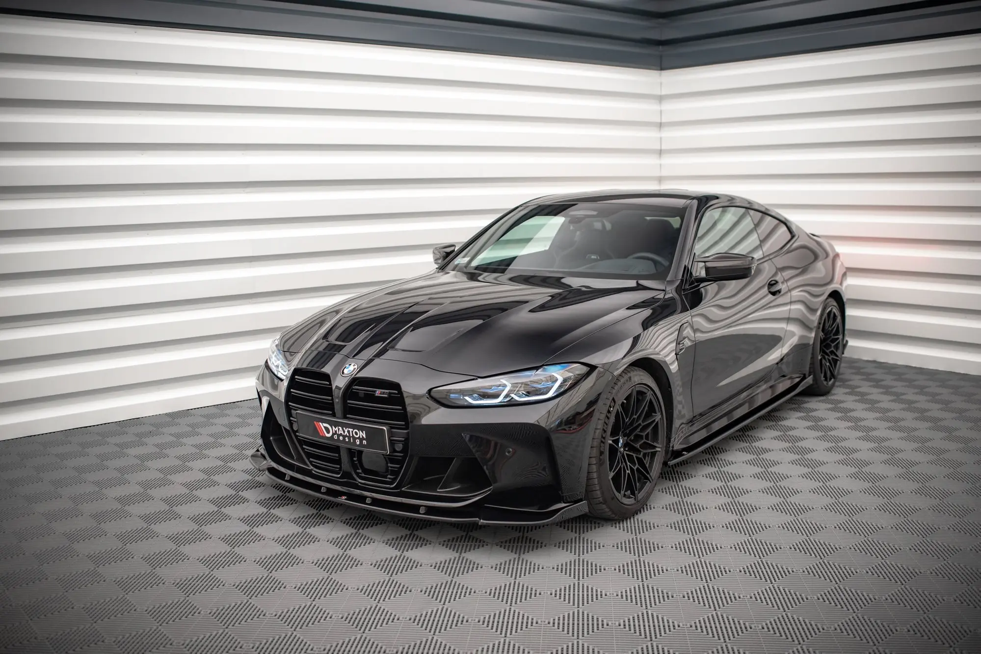 Frontspoiler BMW M4 (G82) 2021-> / BMW M3 (G80) 2021-> | V.3 Glossy Black Edition – bilde 5