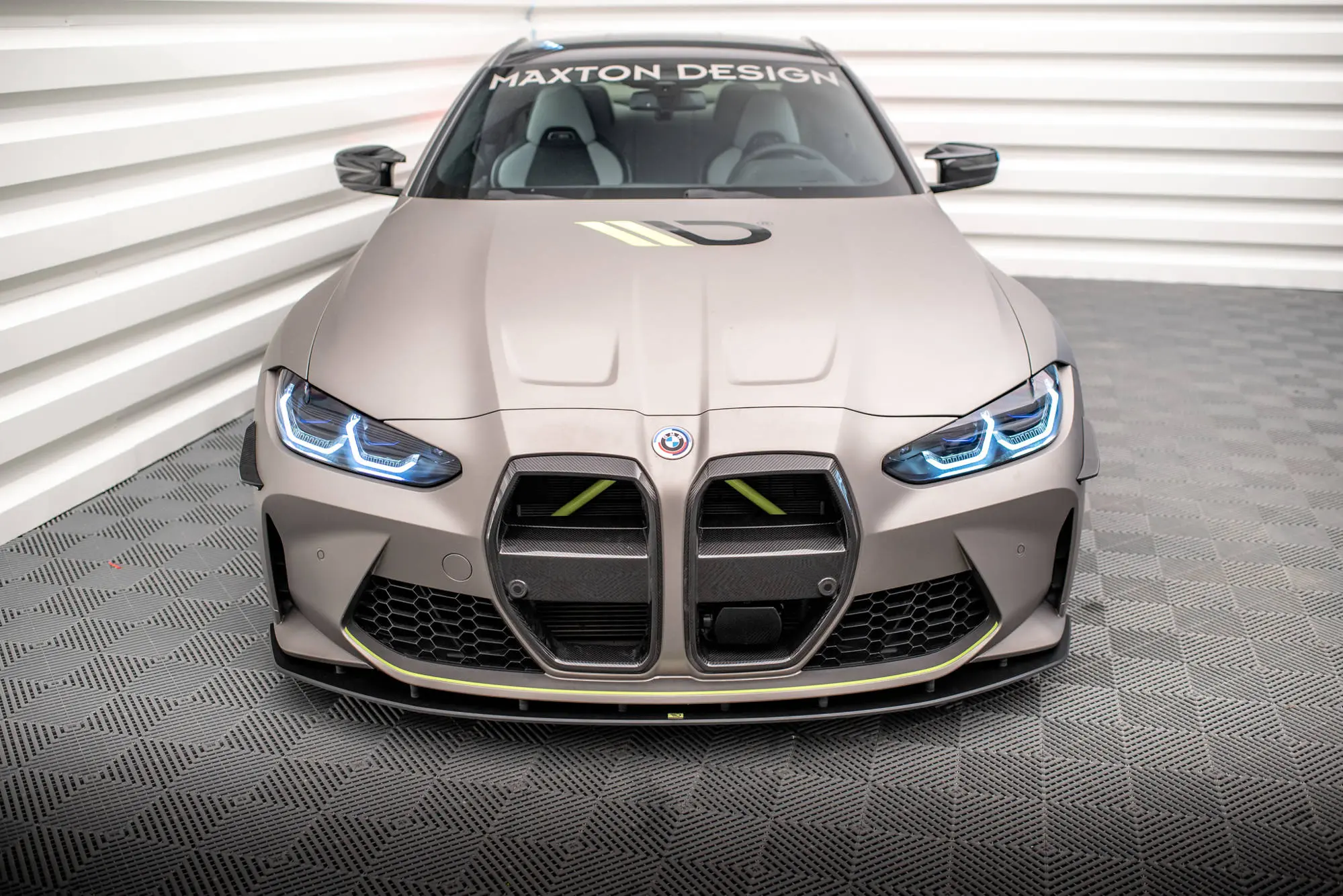 Frontspoiler BMW M4 (G82) / M3 (G80) 2021 -> |  Street Pro Black Edition – bilde 3