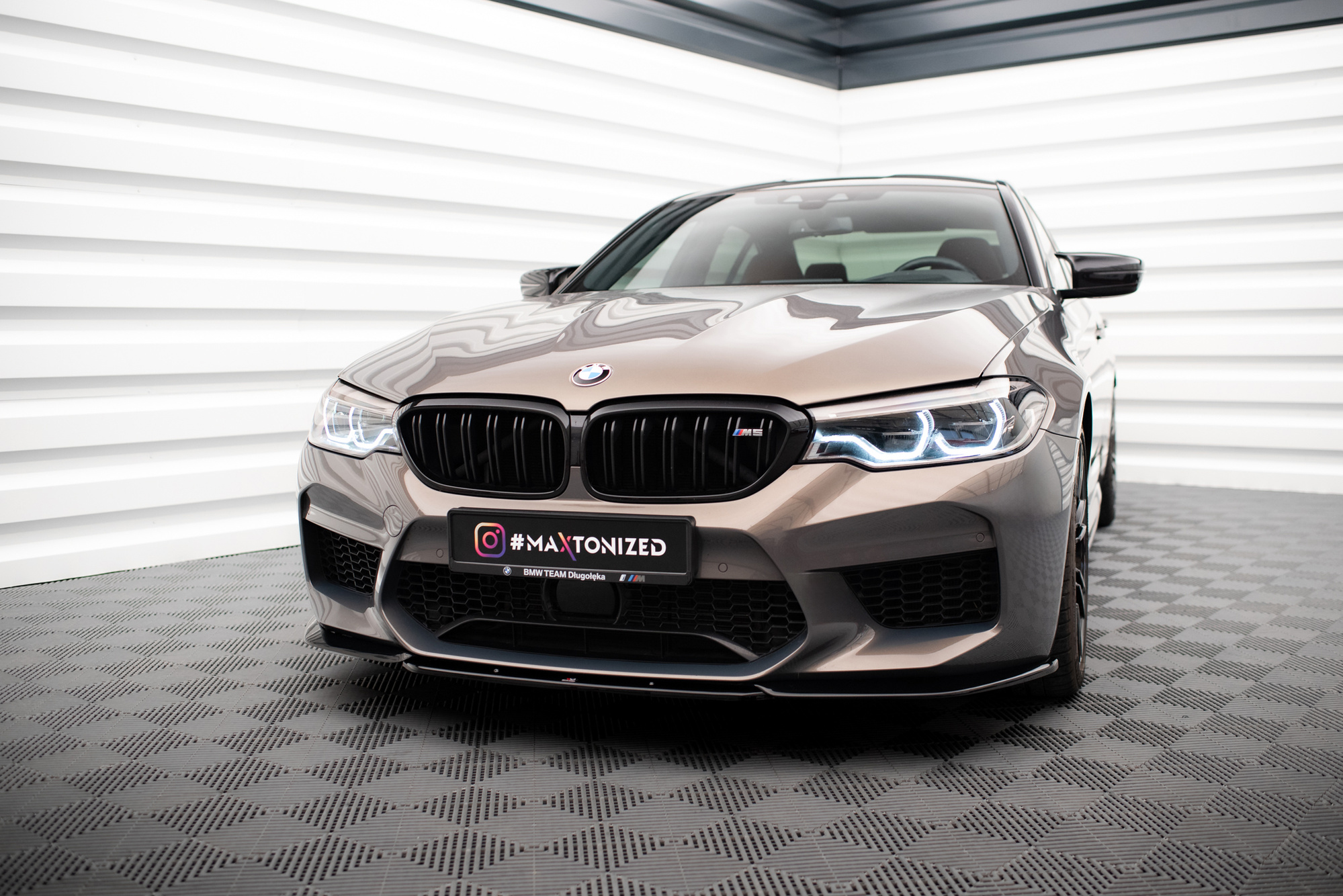 Frontspoiler BMW M5 (F90) 2017 - 2020 | Sport Glossy Black Edition V2