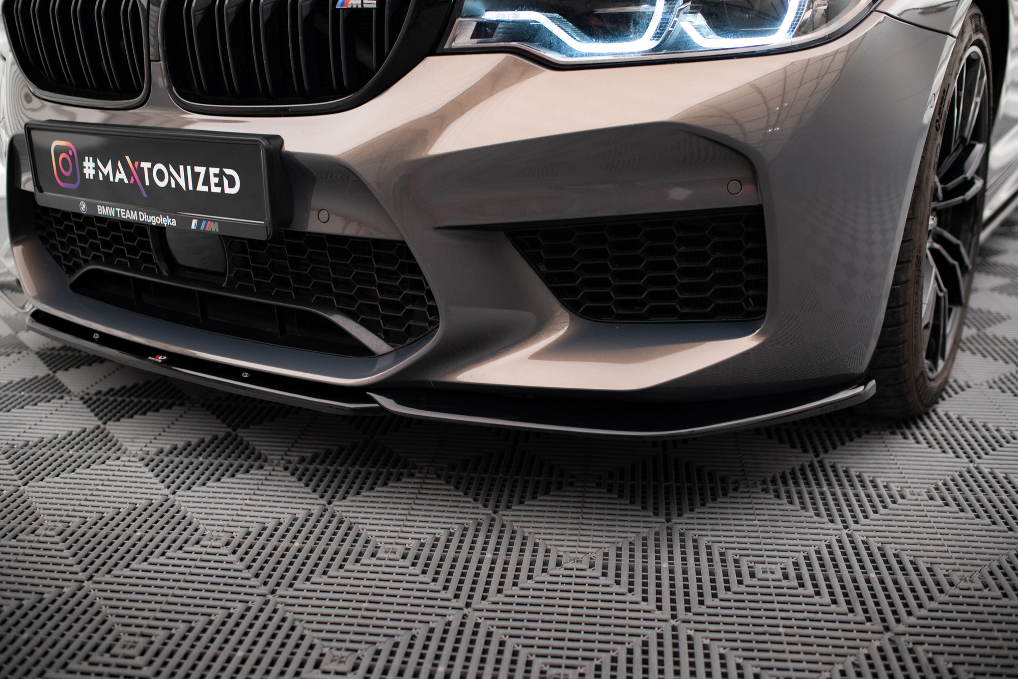 Frontspoiler BMW M5 (F90) 2017 - 2020 | Sport Glossy Black Edition V2 – bilde 5