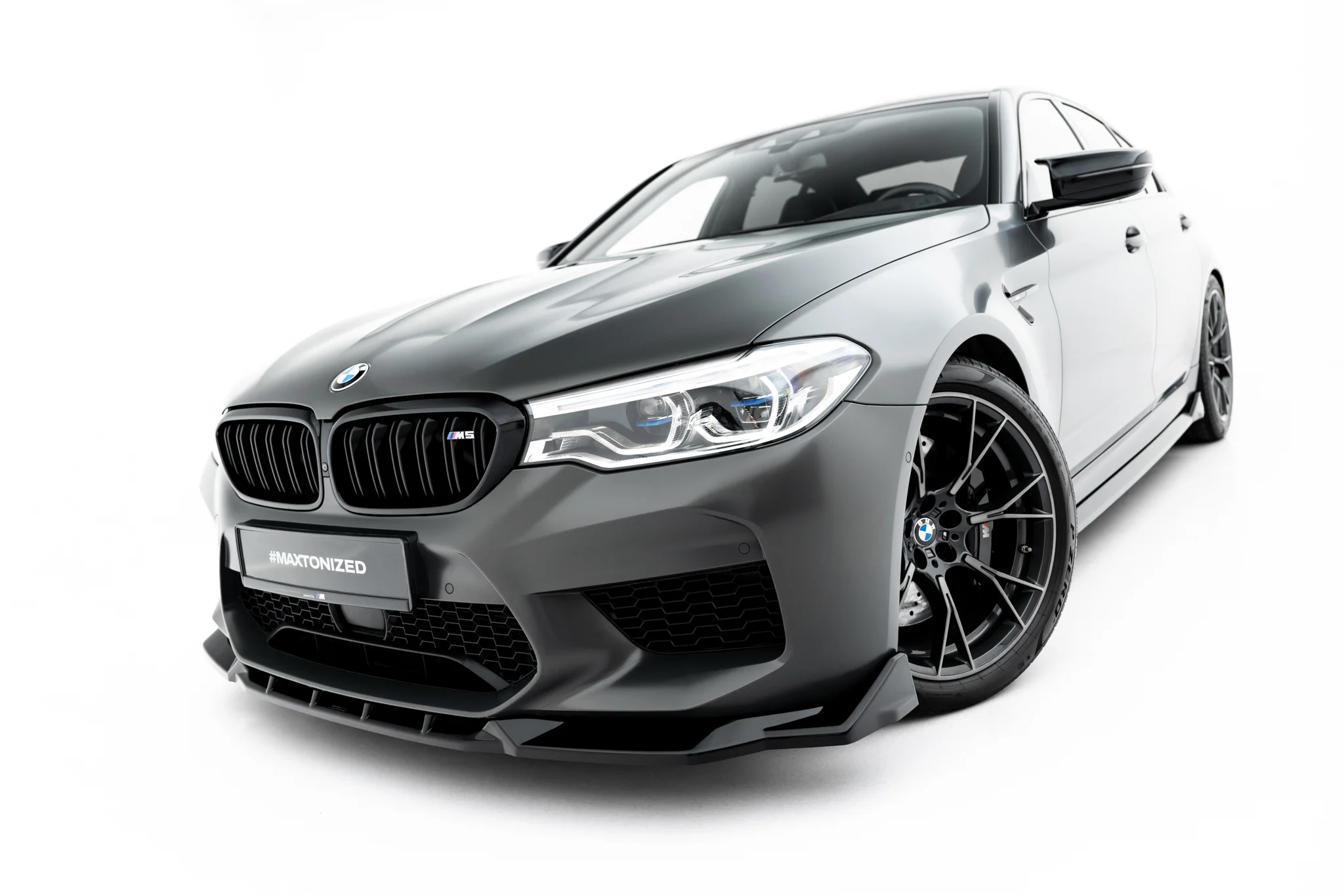Frontspoiler BMW M5 (F90) 2017 - 2020  | Sport Glossy Black Edition V3