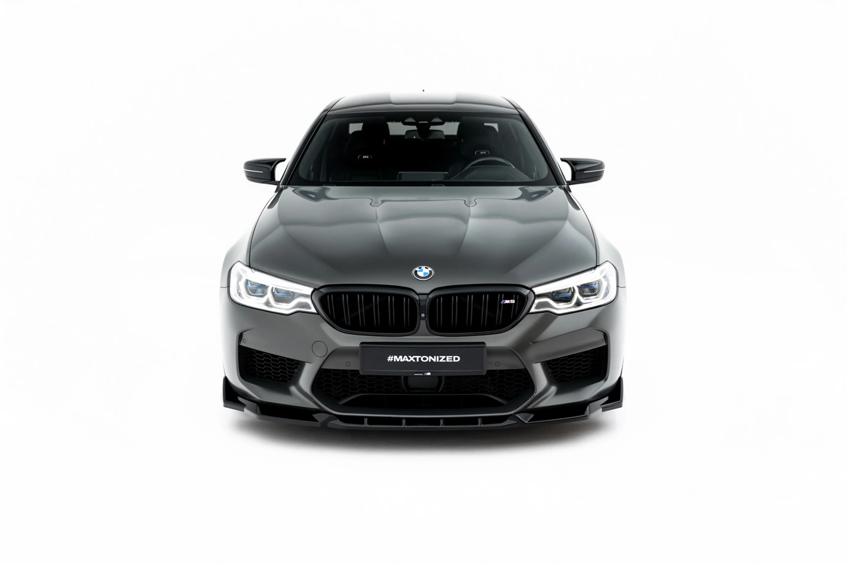 Frontspoiler BMW M5 (F90) 2017 - 2020  | Sport Glossy Black Edition V3 – bilde 2