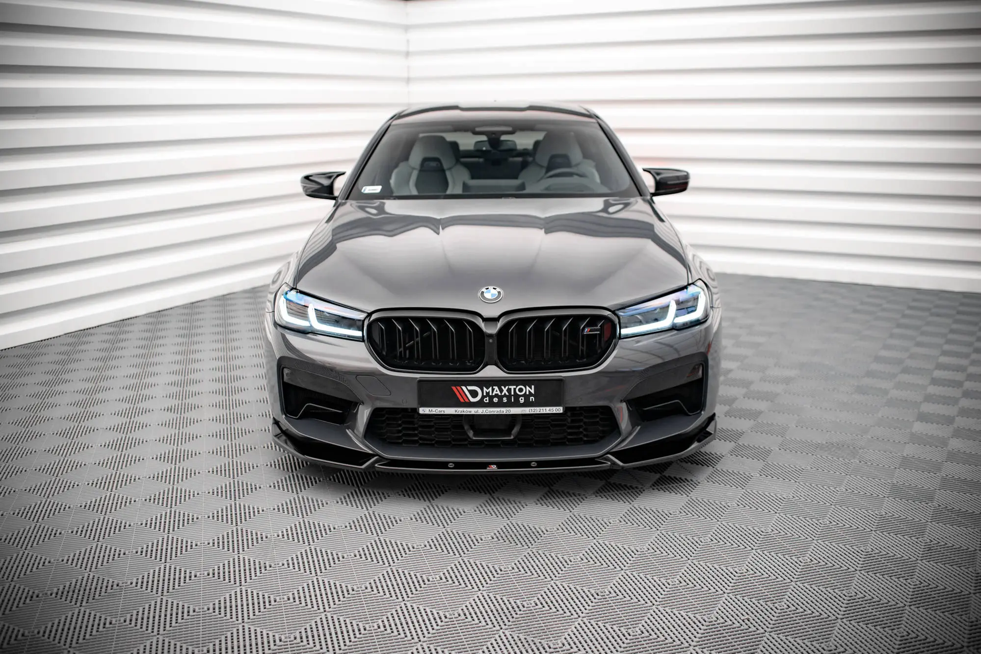 Frontspoiler BMW M5 (F90) Facelift 2020-> | V.1 Glossy Black Edition – bilde 2