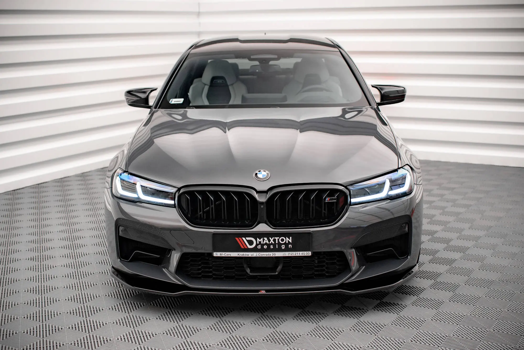 Frontspoiler BMW M5 (F90) Facelift 2020-> | V.2 Glossy Black Edition – bilde 2