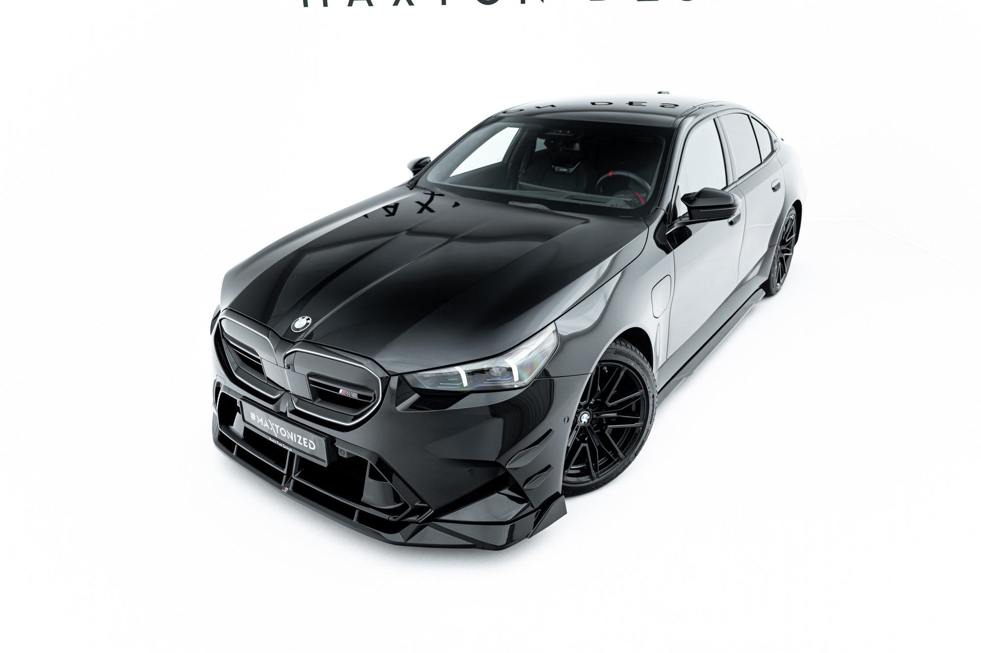 Frontspoiler BMW M5 (G90) 2024 -> | V2 Sport Glossy Black Edition – bilde 4