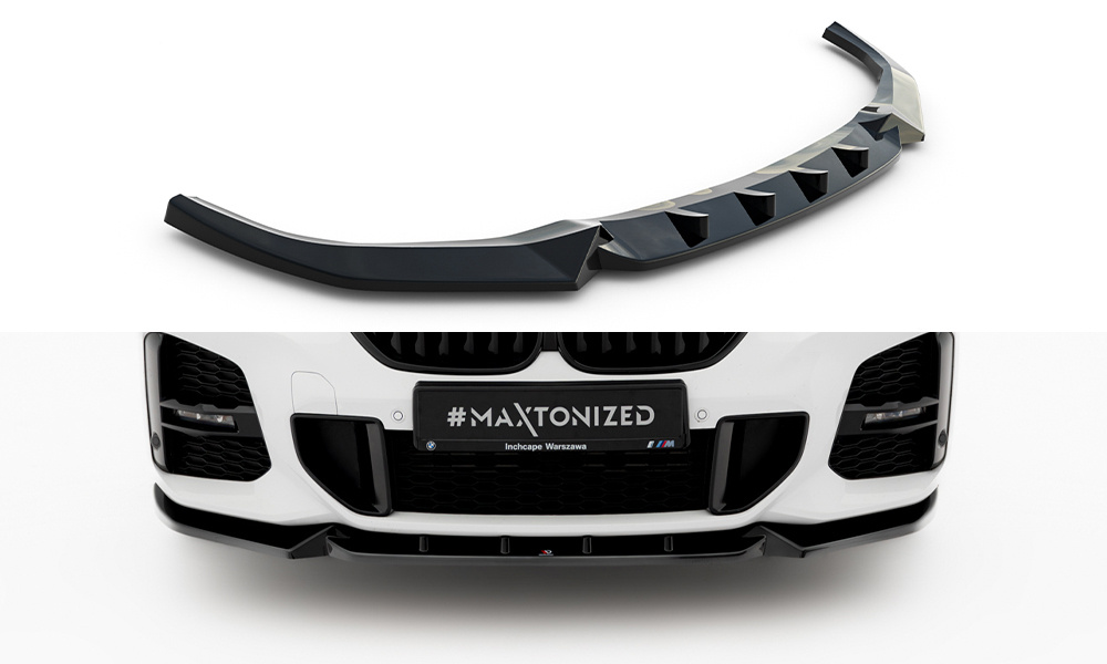 Frontspoiler BMW X1 (F48) M-Pack Facelift 2019 - 2022 | Sport Glossy Black Edition