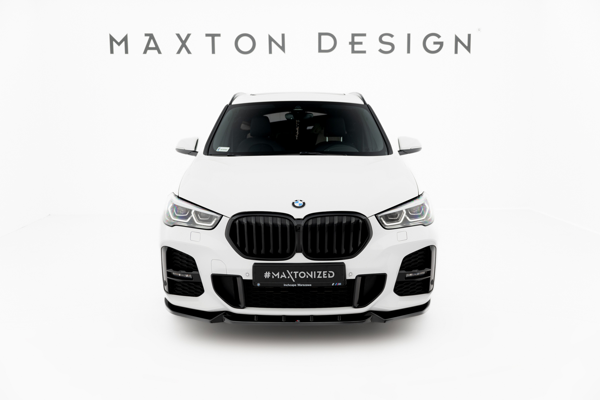 Frontspoiler BMW X1 (F48) M-Pack Facelift 2019 - 2022 | Sport Glossy Black Edition – bilde 2