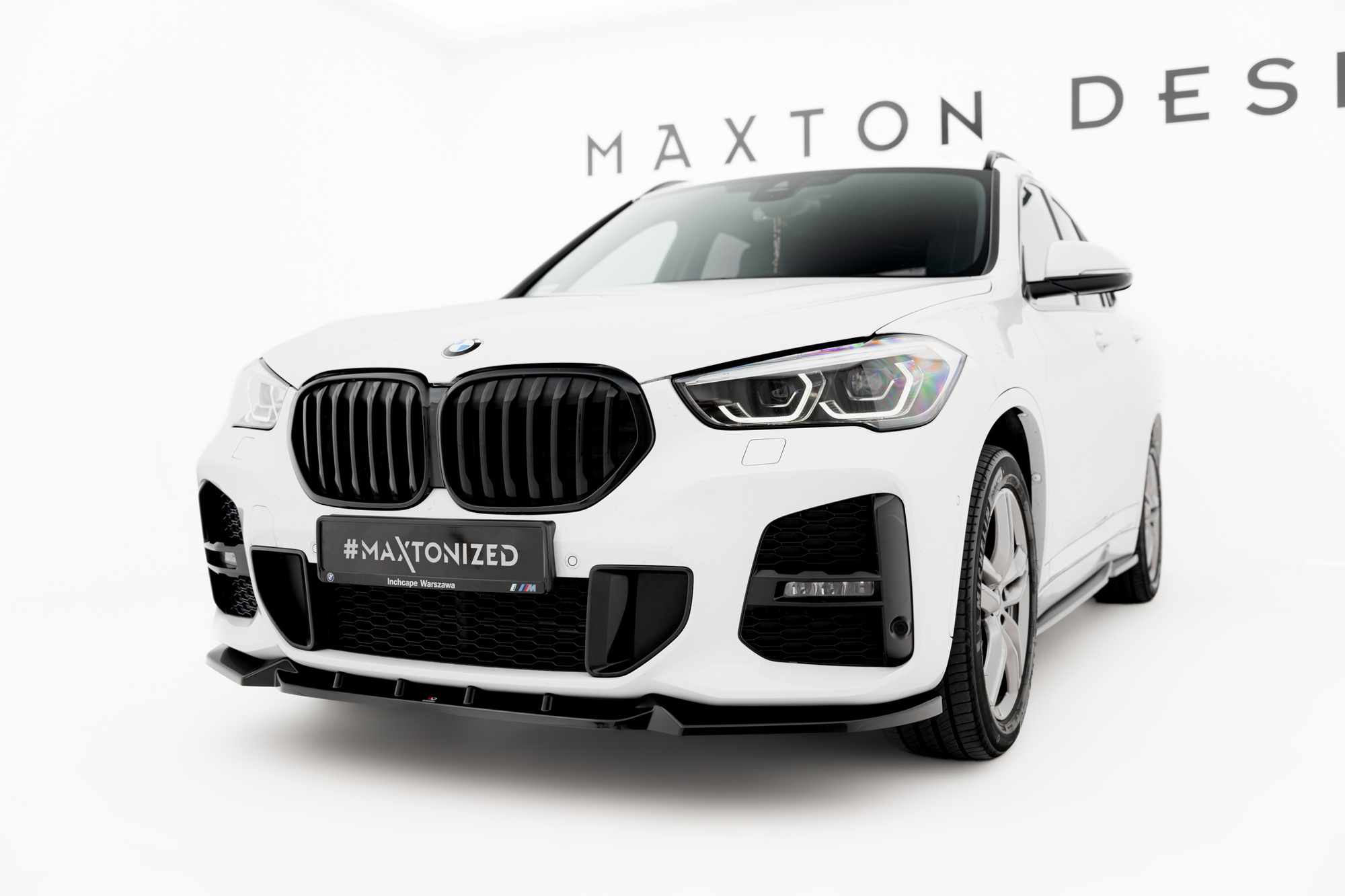Frontspoiler BMW X1 (F48) M-Pack Facelift 2019 - 2022 | Sport Glossy Black Edition – bilde 3