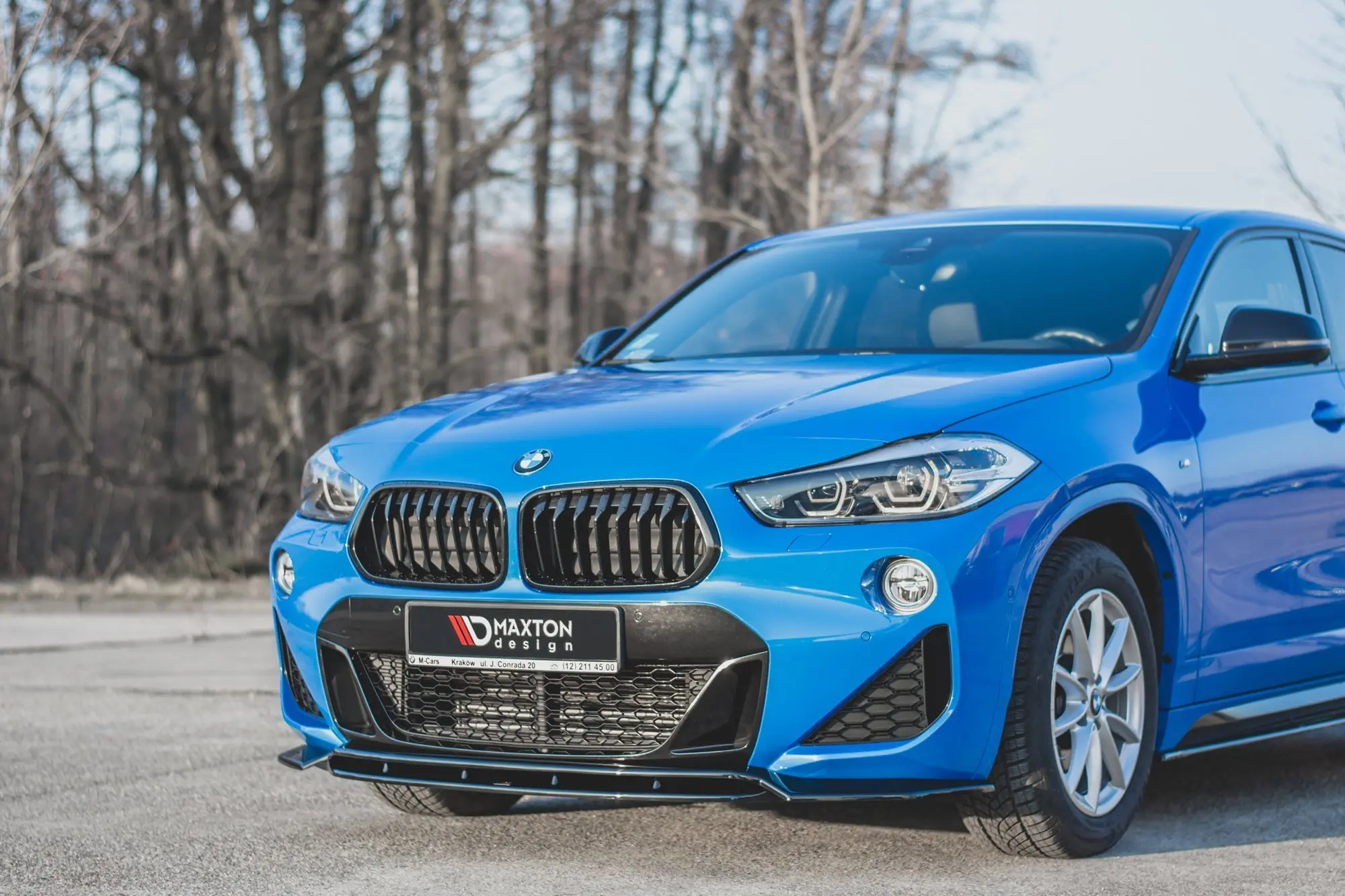 Frontspoiler BMW X2 (F39) M-pakke 2017 - 2023 | Glossy Black Edition – bilde 2