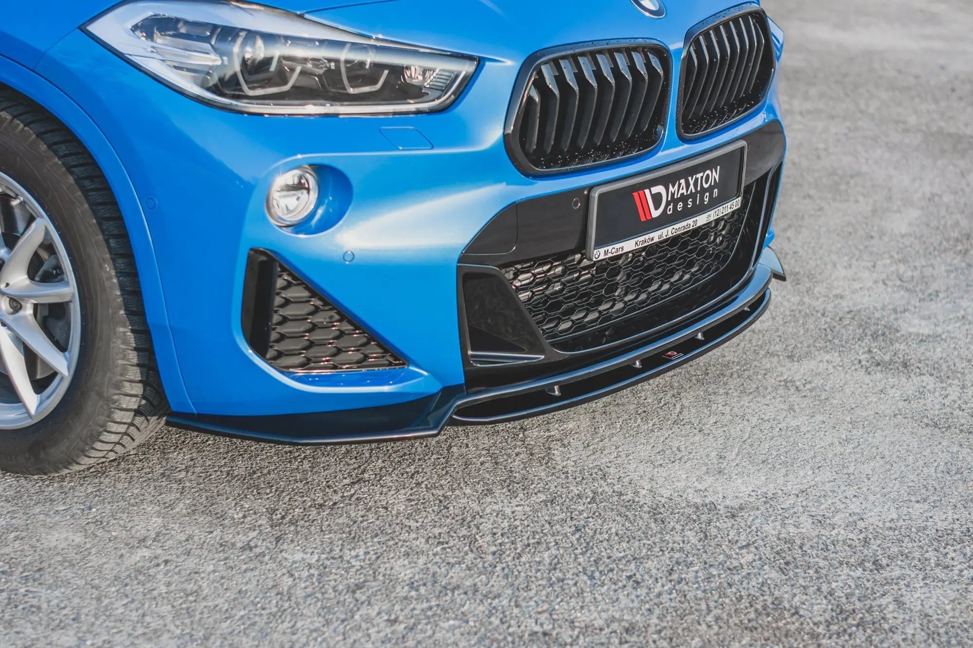 Frontspoiler BMW X2 (F39) M-pakke 2017 - 2023 | Glossy Black Edition – bilde 3