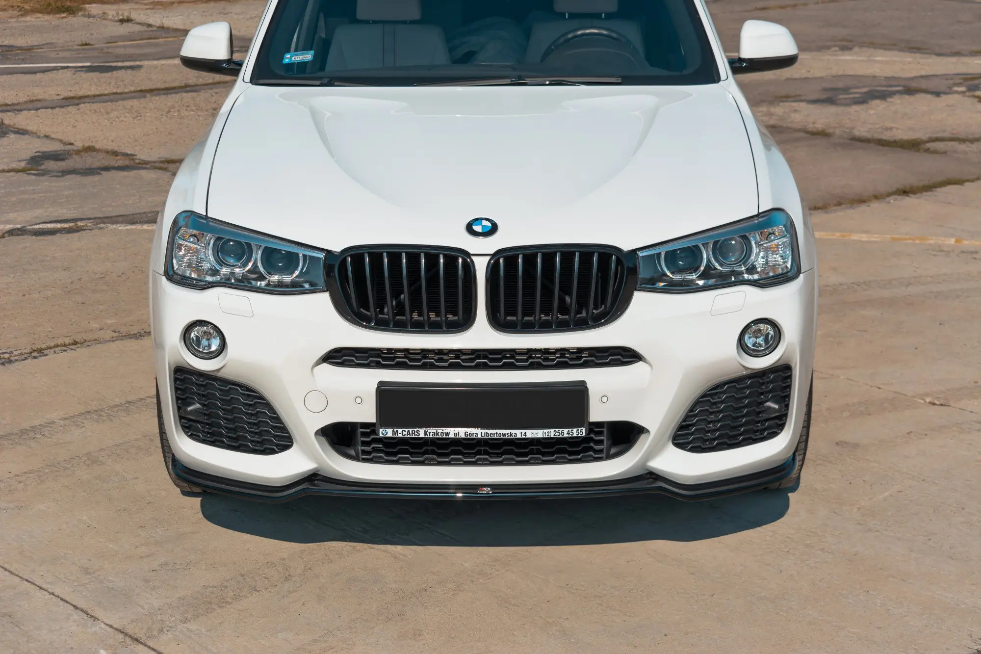 Frontspoiler BMW X3 (F25) M Pack LCI 2014 - 2017 │ Glossy Black Edition – bilde 2