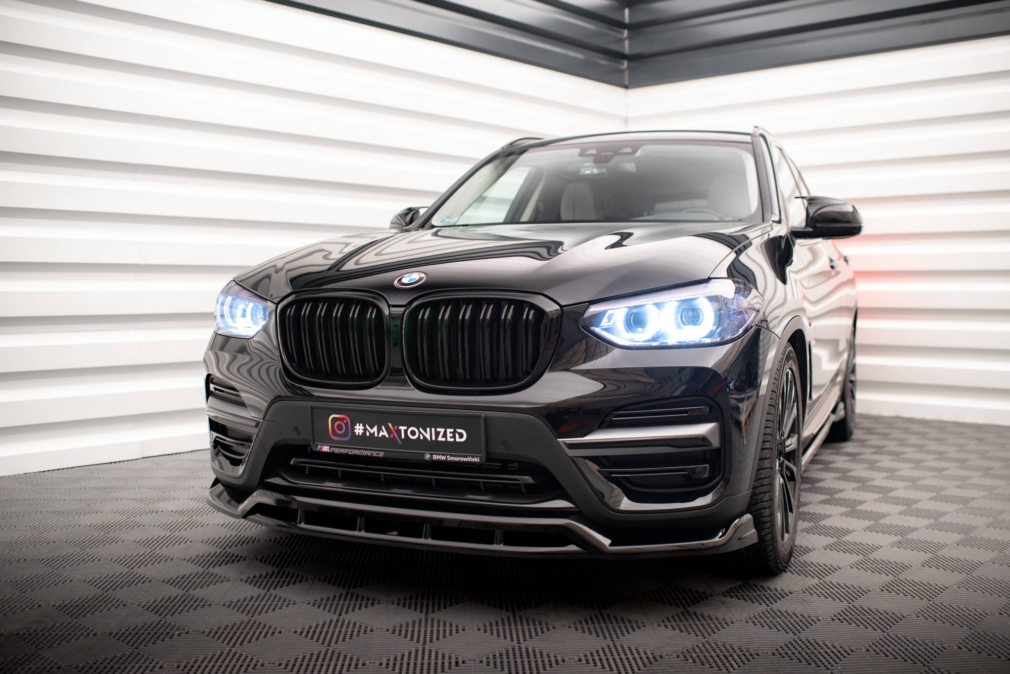 Frontspoiler BMW X3 (G01) 2017 - 2021 | Sport Glossy Black Edition
