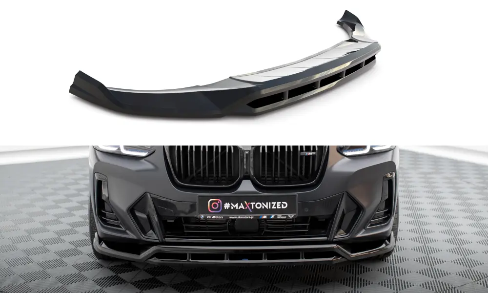 Frontspoiler BMW X3 (G01) / iX3 (G08) M-Pakke Facelift 2021 - 2025 | Glossy Black Edition – bilde 2